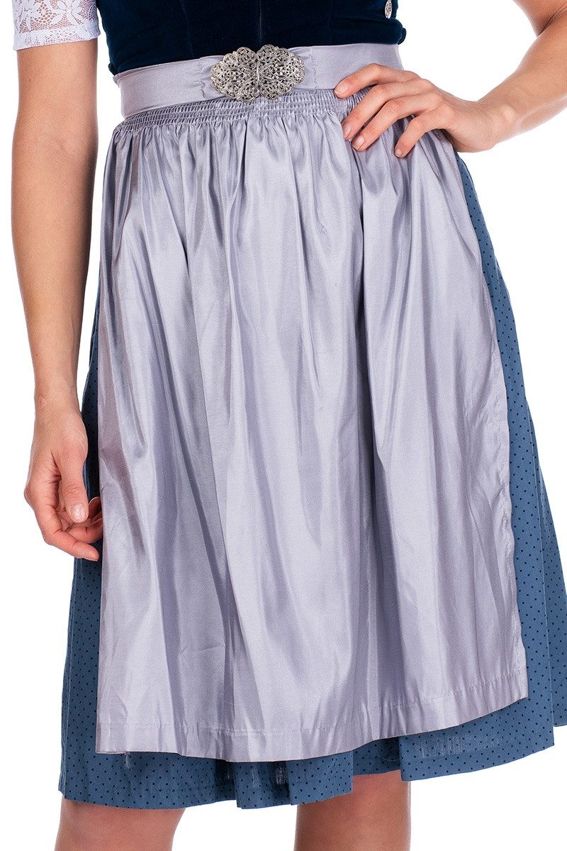 MarJo Dirndl Samt Dirndl 2tlg. - INKA - saphir/blau/silber
