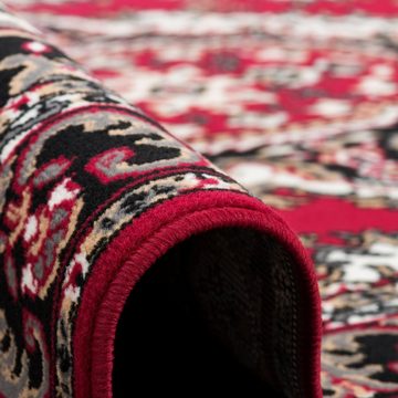Orientteppich Orient Teppich Trendline Rot Keshan, Pergamon, Rechteckig, Höhe: 8 mm