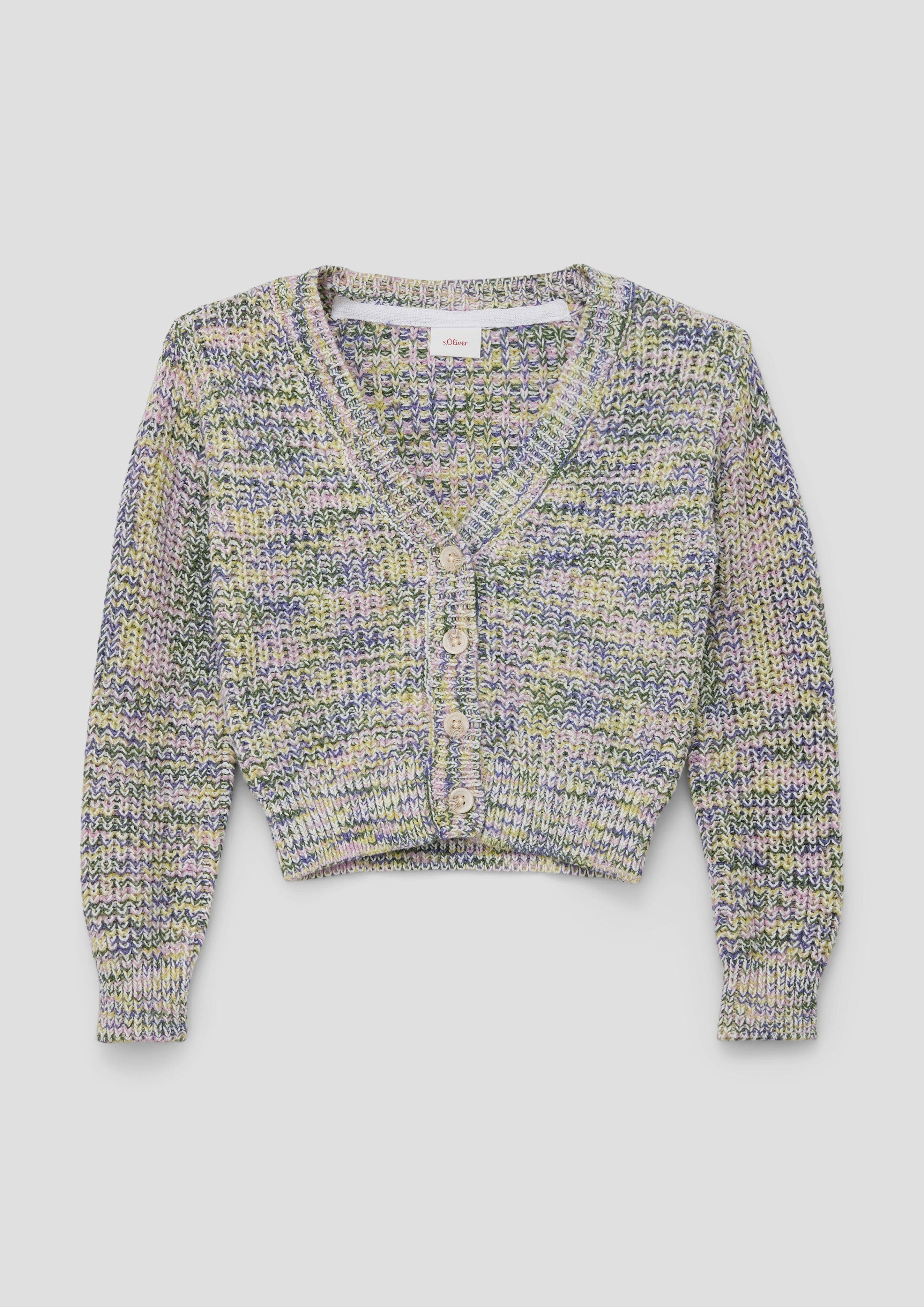 Strickjacke Strickjacke mit V-Ausschnitt
