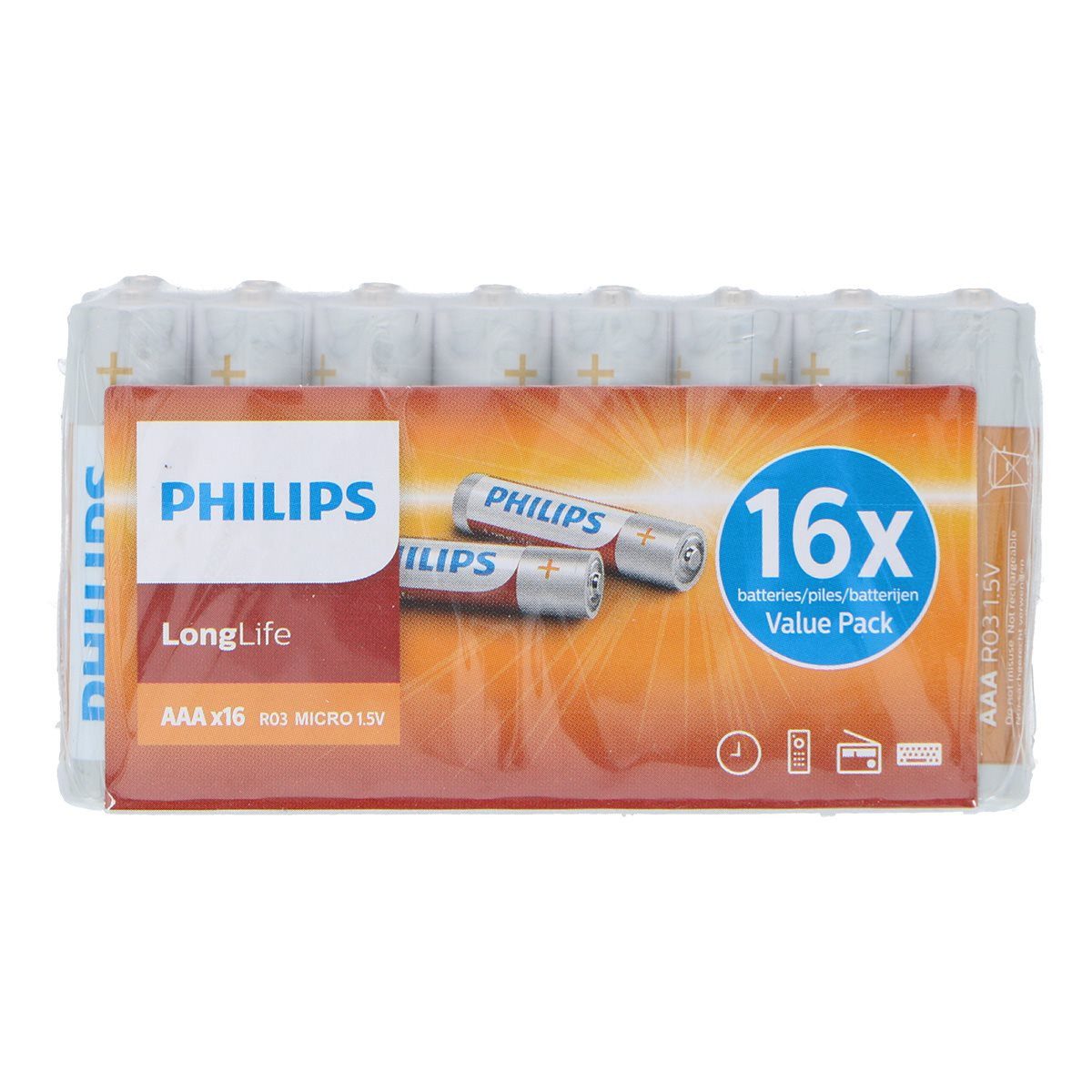 Philips Philips AAA-Batterien 16 Stück Batterie