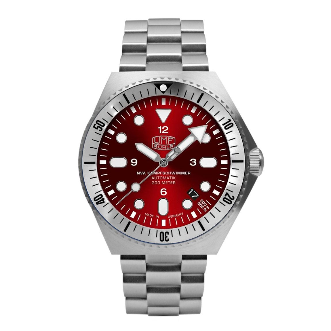 UMF Ruhla Automatikuhr Herrenuhr Automatik Ruhla 1928M-7, NVA - Kampfschwim günstig online kaufen