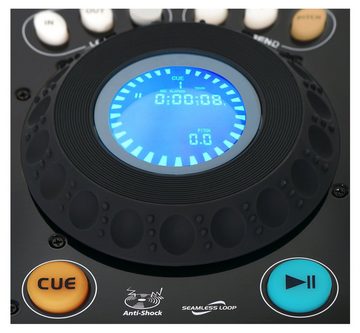 Pronomic CDJ-500 Full-Station Doppel DJ-CD-Player (Standalone-Format, Line-Eingänge, CD, MP3, SD & USB, Crossfader)