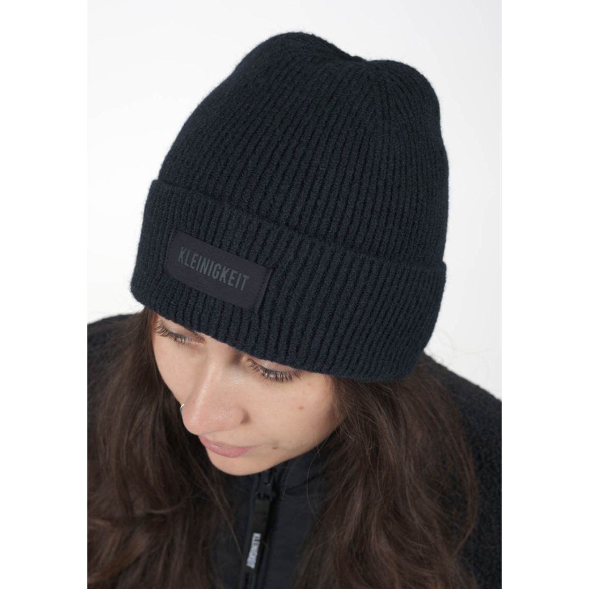 Kleinigkeit Strickmütze Rand und Band Beanie night blue night blue