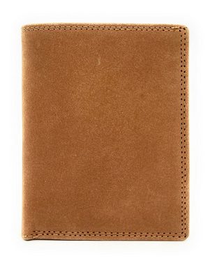 Lemasi Geldbörse echt Leder Portemonnaie mit RFID Schutz, extra flaches Design