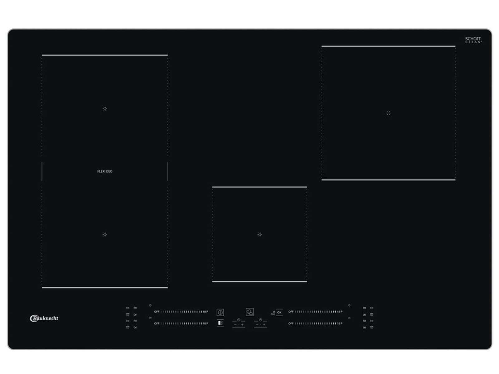 BAUKNECHT Induktions-Kochfeld 869991579760, Timer, TouchControl-Bedienung