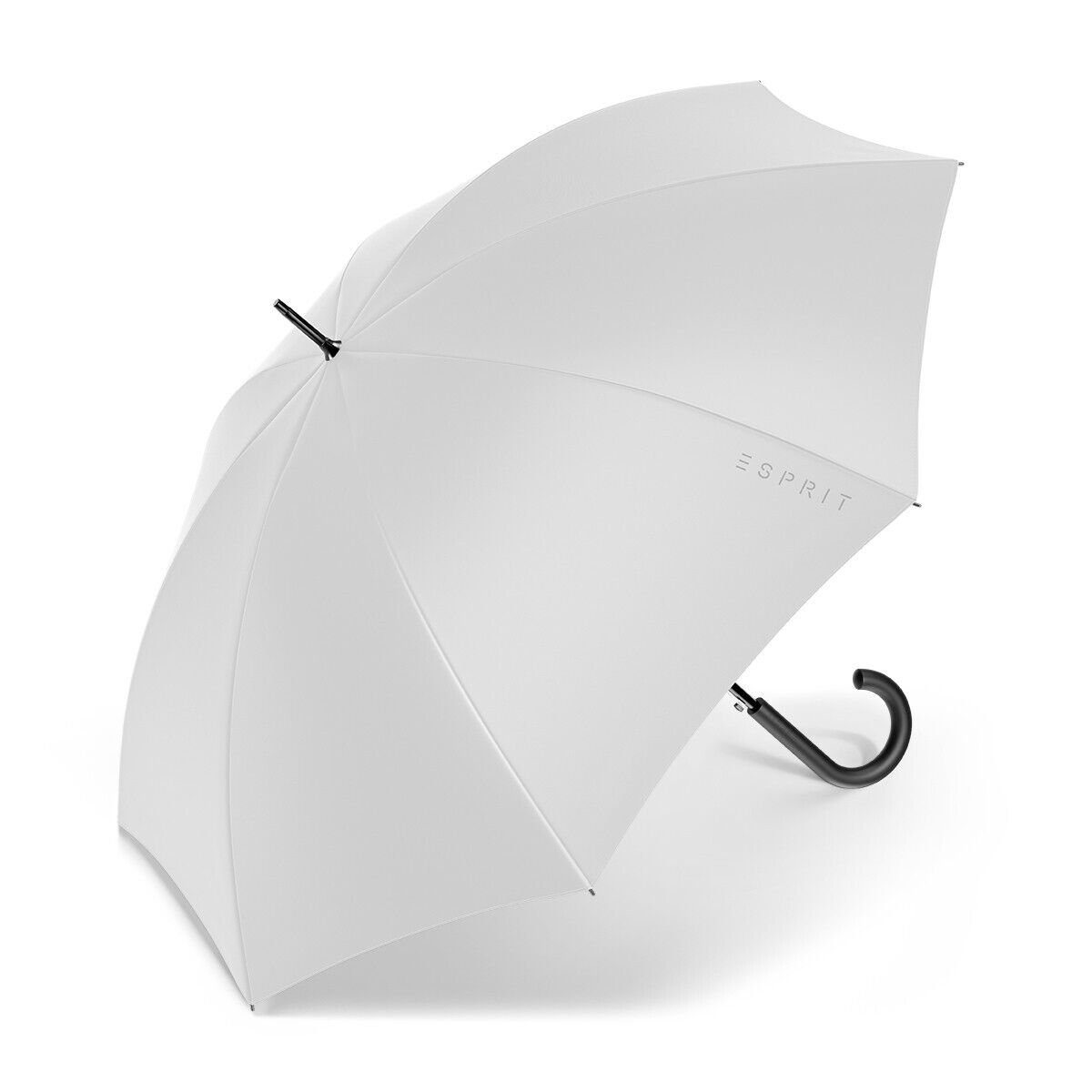 Esprit Stockregenschirm nachhaltiger Regenschirm Automatik antarctica mit grau