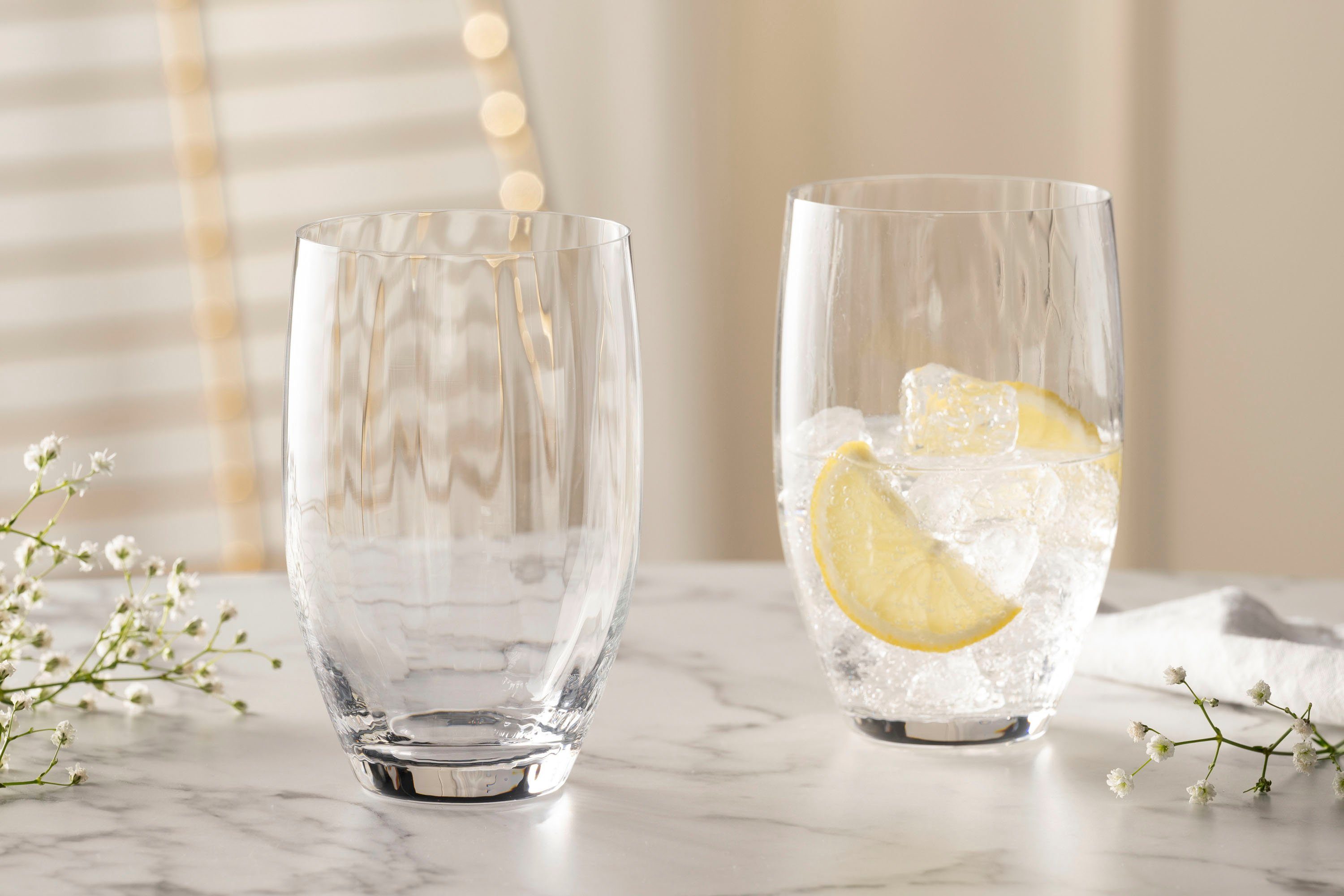 LEONARDO Longdrinkglas POESIA, 6-tlg., Kristallglas, 460 ml, 6-teilig