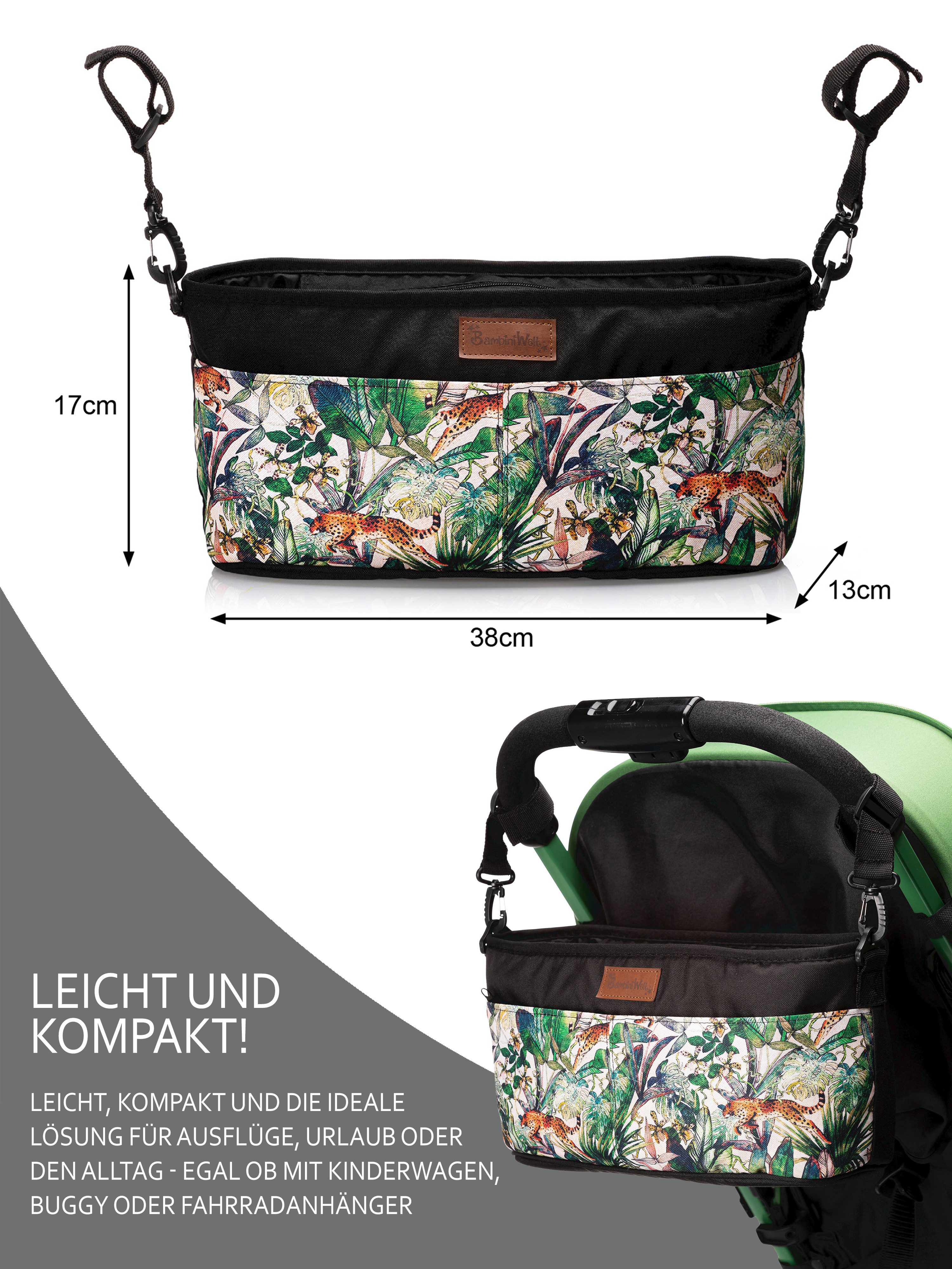 BambiniWelt by Rafael K. Wickeltasche Wickeltasche ORGANIZER Kinderwagen Buggy Babytasche mit Getränkehalter