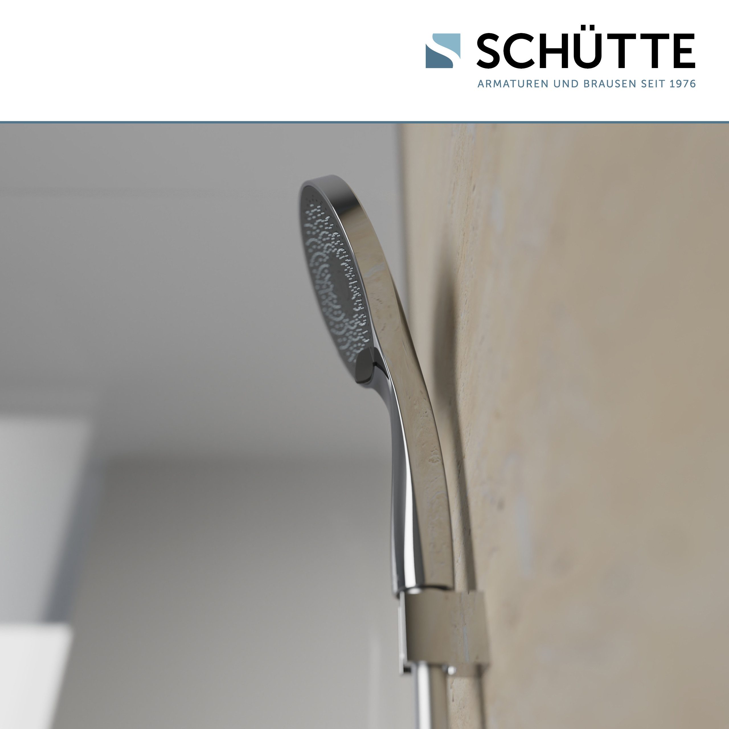 Schütte Handbrause CAPRI, Duschbrause, 3-fach verstellbar, Antikalk, wassersparend