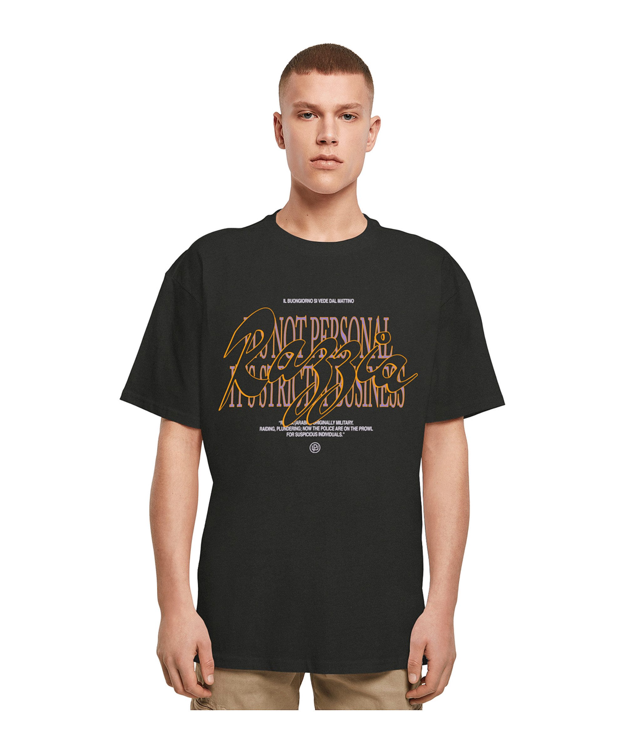 Mister Tee T-Shirt Mister Tee Razzia Oversized T-Shirt Kurzarm-Shirts Baumwolle