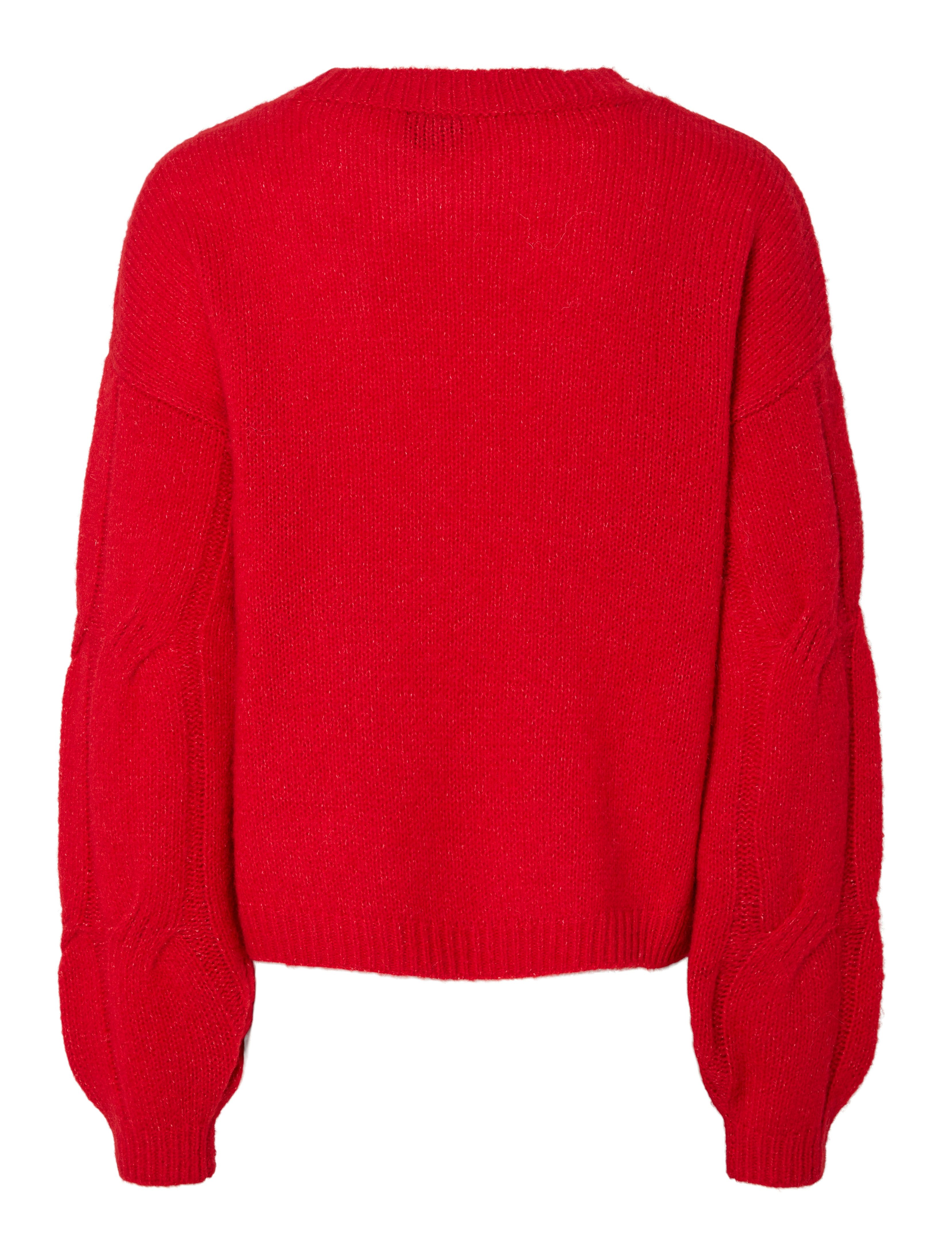 pieces Strickpullover PCJENNA LS O-NECK CABLE KNIT NOOS BC günstig online kaufen