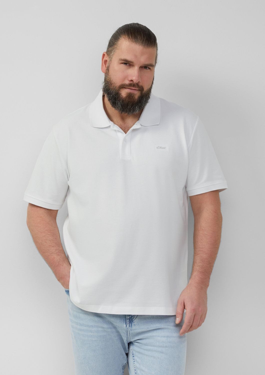 s.Oliver Poloshirt Poloshirt BIG SIZE kurzarm, Kragen, Knöpfe, Logo günstig online kaufen