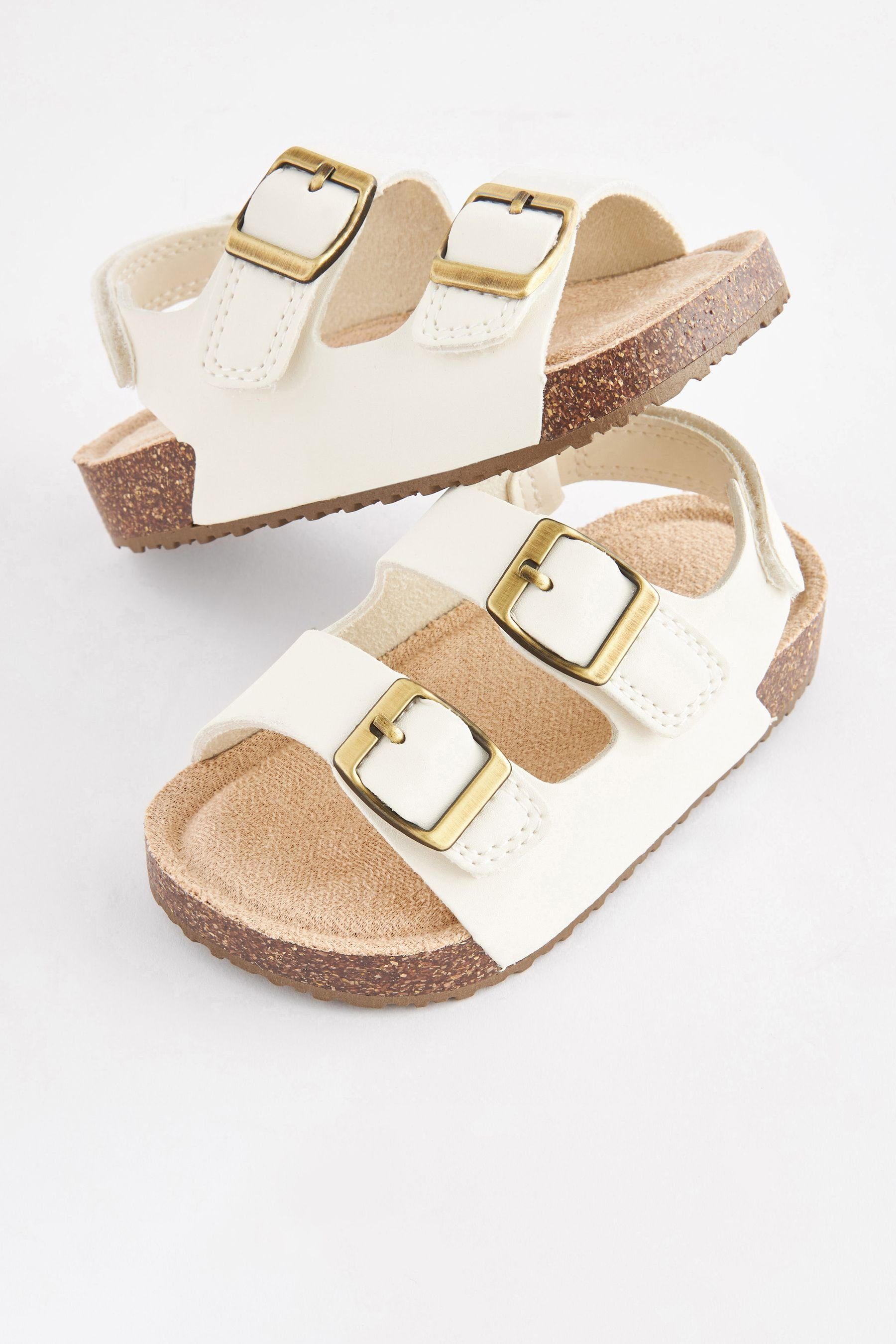 Next Sandalen mit zwei Riemen und Korkfußbett Sandale (1-tlg)