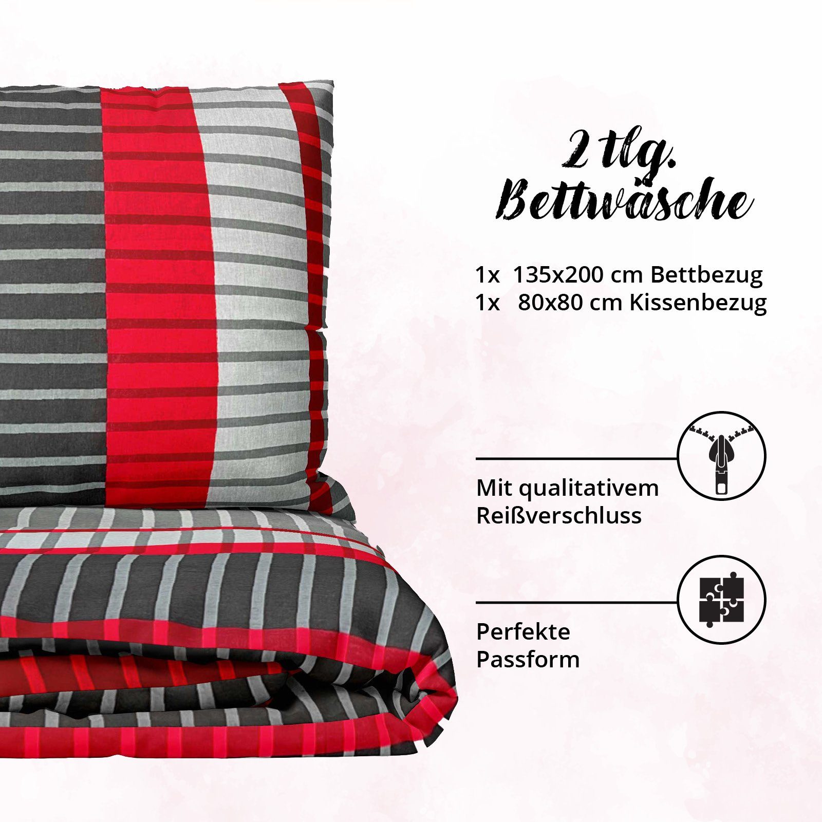 CLASS HOME COLLECTION Bettwäsche Renforce Bettbezug günstig online kaufen