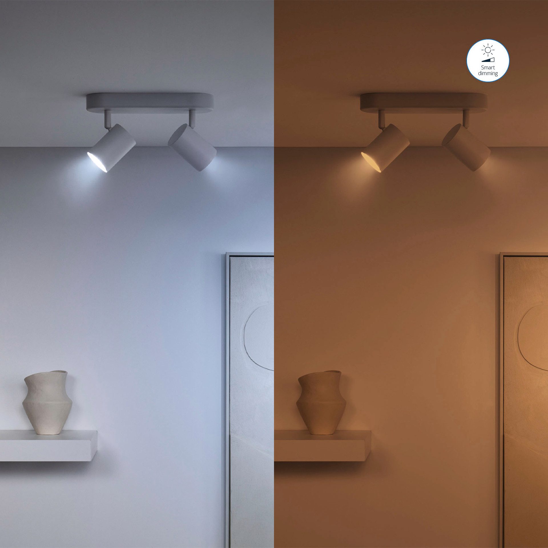 WiZ LED-Leuchtmittel White & Color GU10 Tunable 60W Glas, GU10