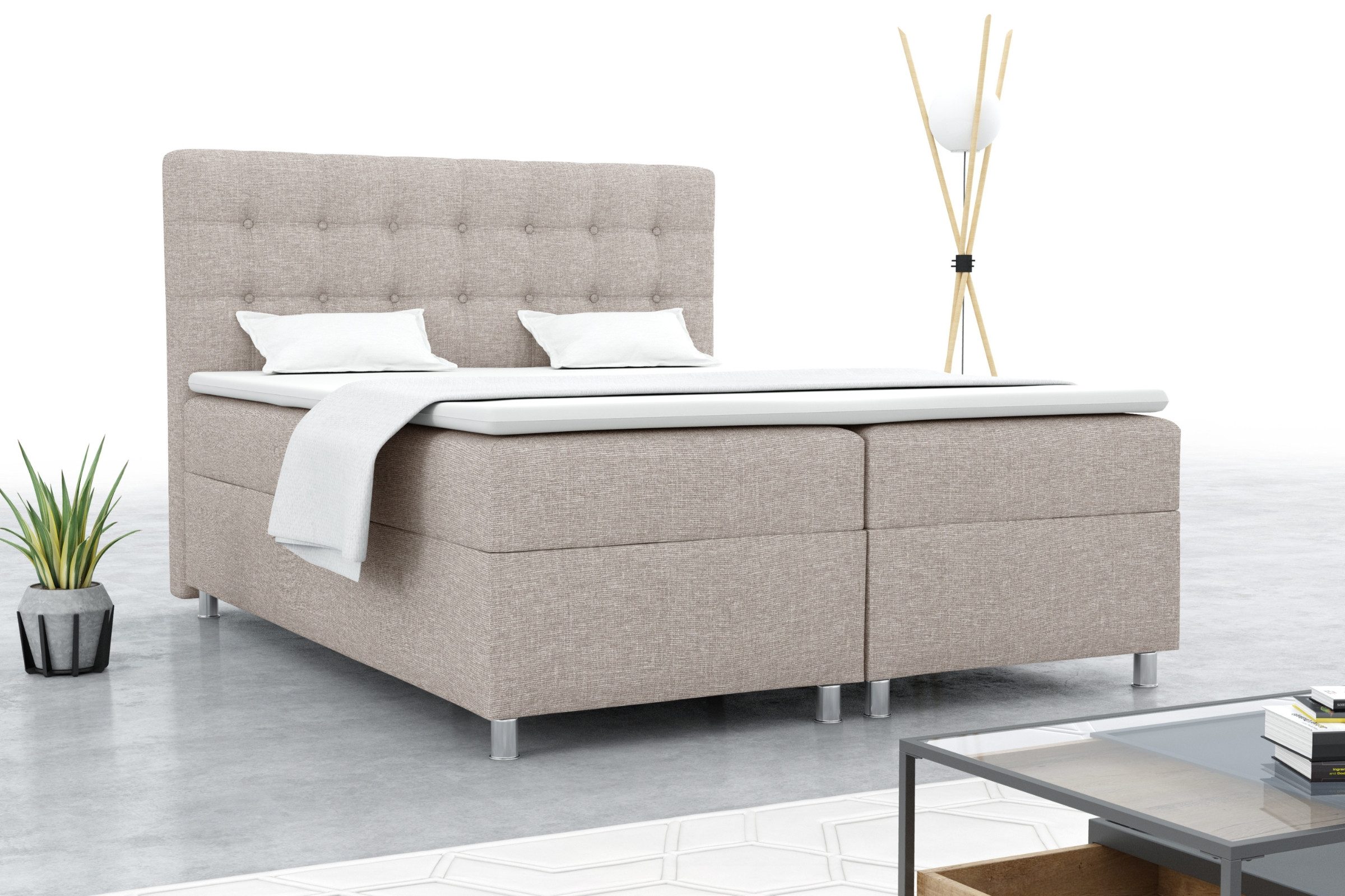 Deine Möbel 24 Boxspringbett BRILL Komplettbett günstig online kaufen