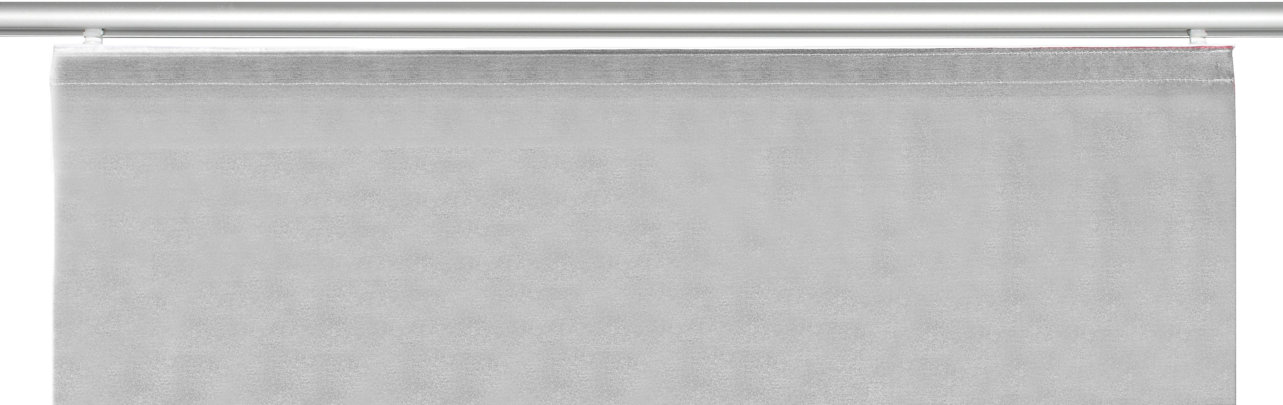 Schiebegardine ALBERTA, 245x60, blickdicht, inkl. Klettband WOHNIDEEN, St), Befestigungszubehör grau HxB: Blickdicht, (5 HOME