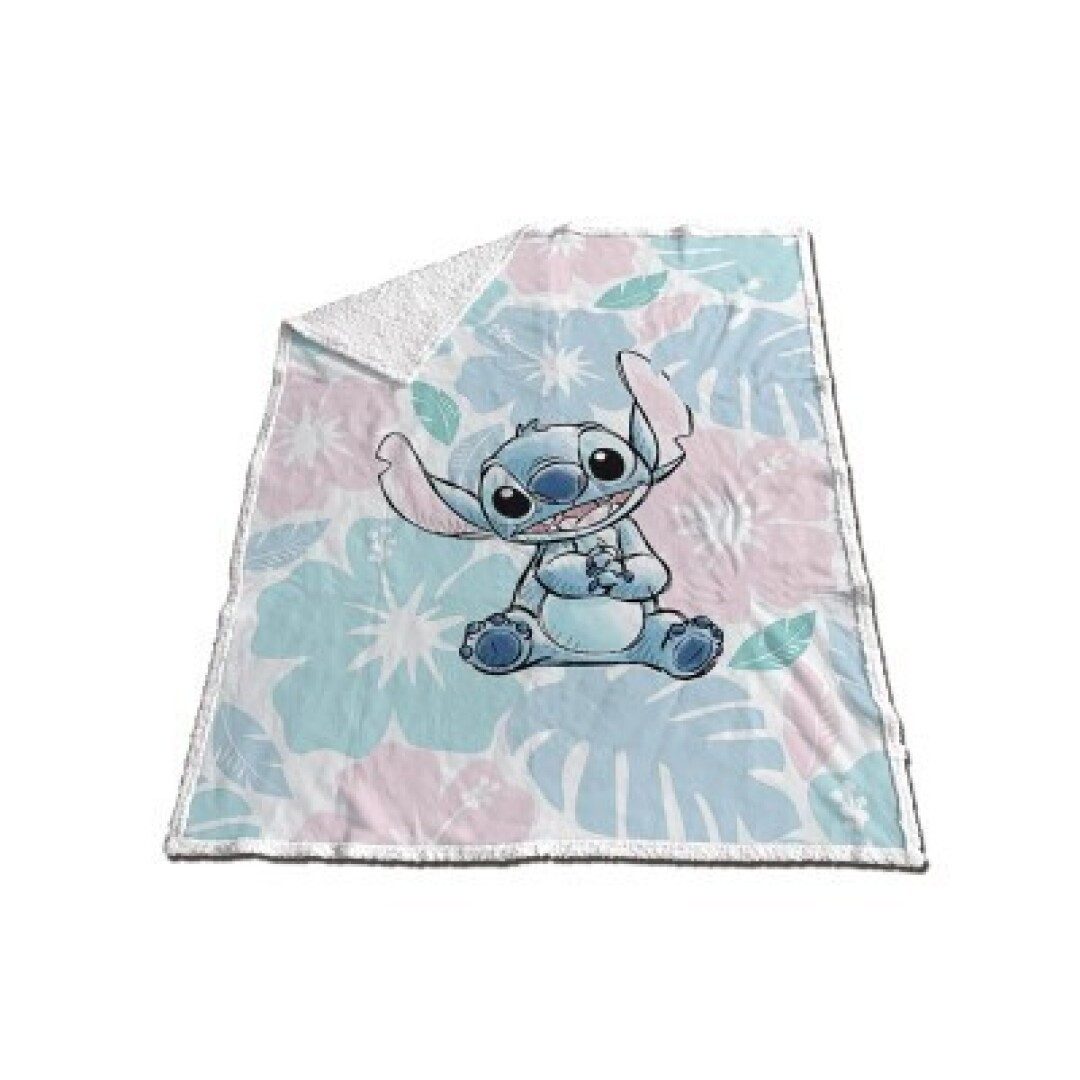 Wohndecke Stitch Flower Sherpa Fleecedecke günstig online kaufen