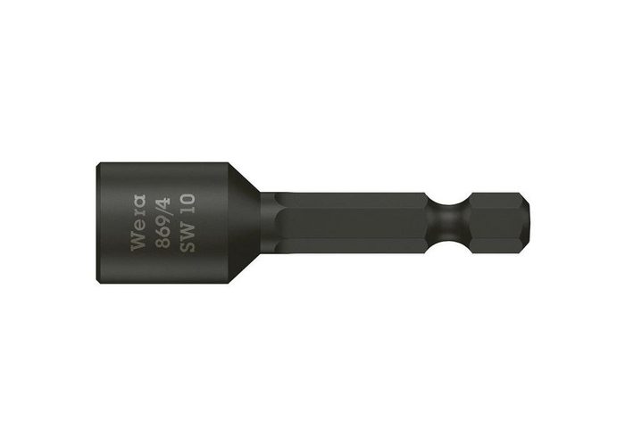 Wera Steckschlüssel Steckschlüsseleinsatz 869/4 mit 6-Kant-Antrieb Schlüsselweite 10 mm 10 0 mm Länge 65 0 mm