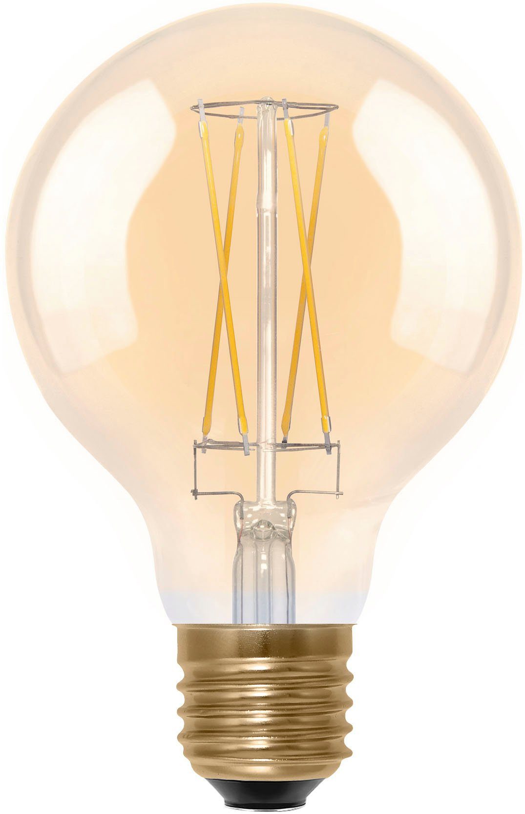 SEGULA LED-Leuchtmittel LED Globe 80 gold, E27, 1 St., Extra-Warmweiß, LED Globe 80 gold, E27, 5W, CRI 90, dimmbar