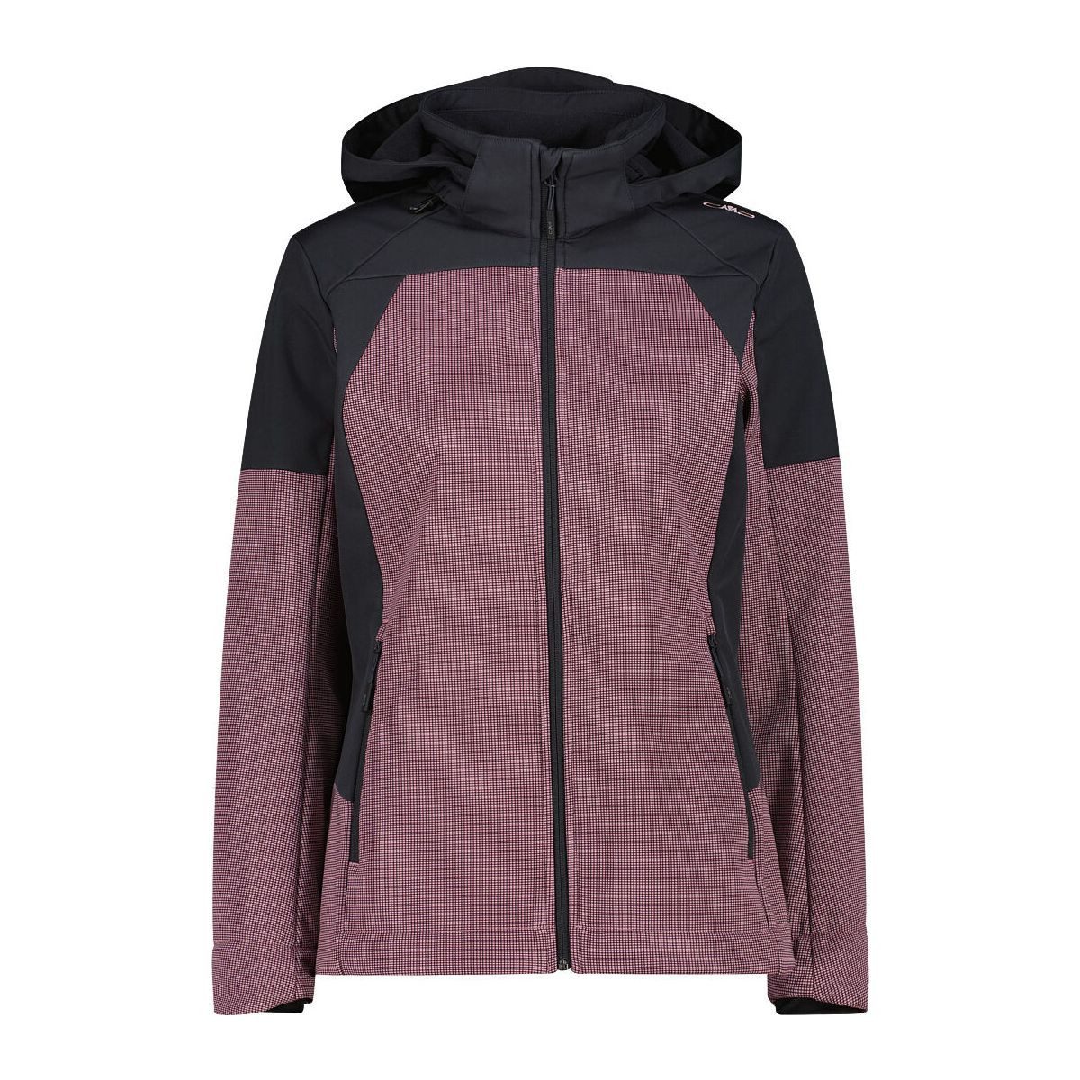 CMP Softshelljacke Woman Jacket Zip Hood Moderne Damen-Softshelljacke mit Kapuze, wasserdicht und