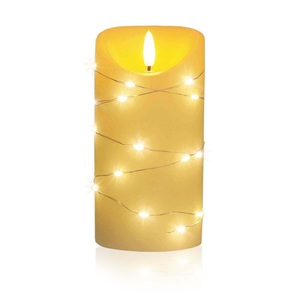 LED Universum LED-Kerze "Cynthia" Kerze, warmweiß, batteriebetrieben, IP20, warmweiß