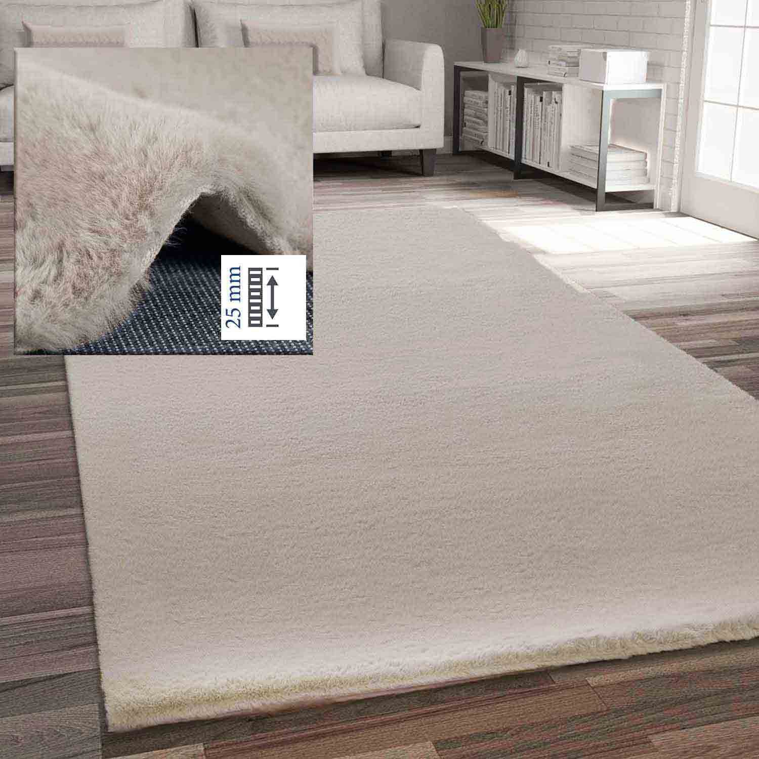 Vimoda Hochflor-Teppich Kunstfell Teppich, Flauschiger Hochflor günstig online kaufen