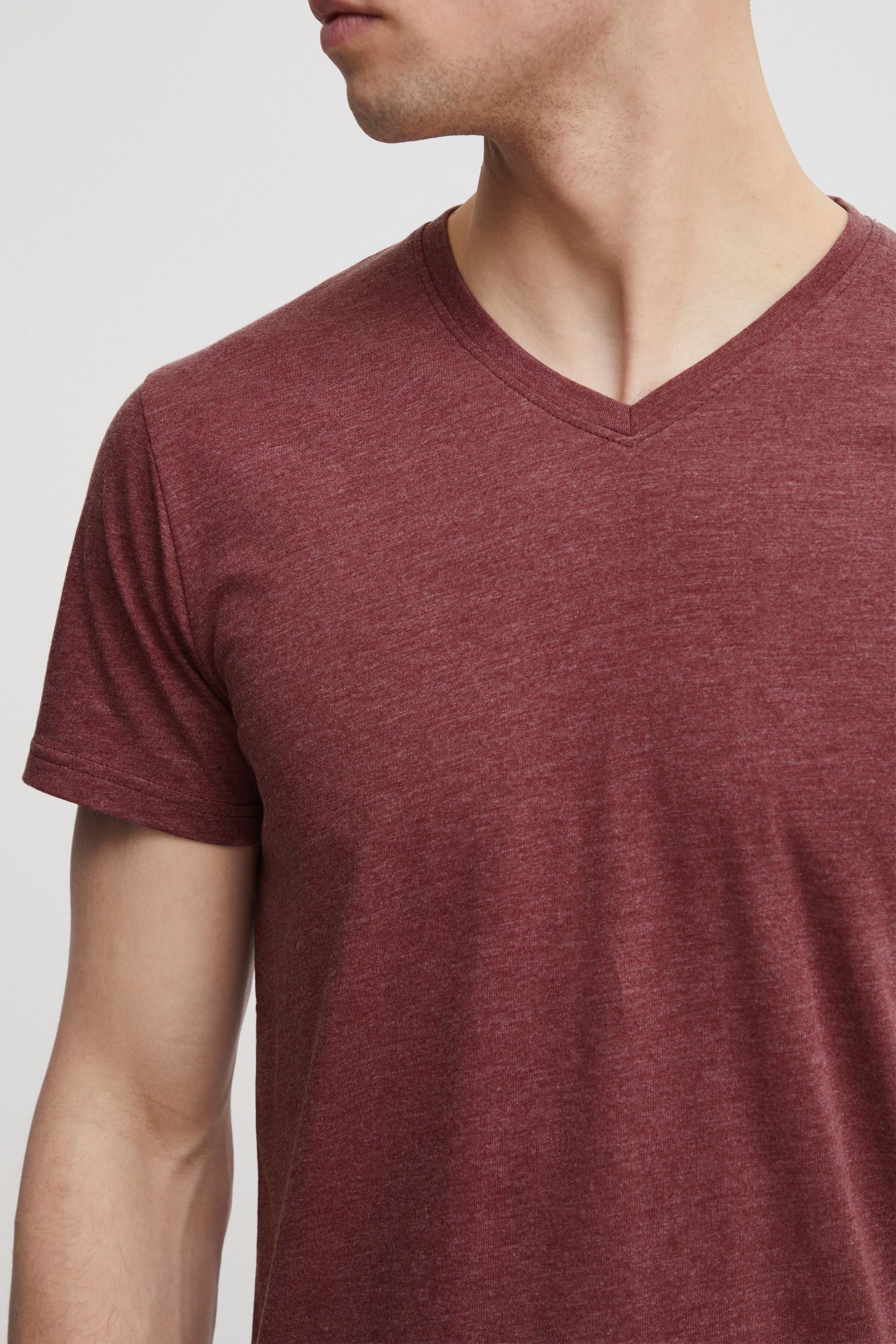 !Solid V-Shirt SDBedo Kurzarmshirt mit Melange günstig online kaufen