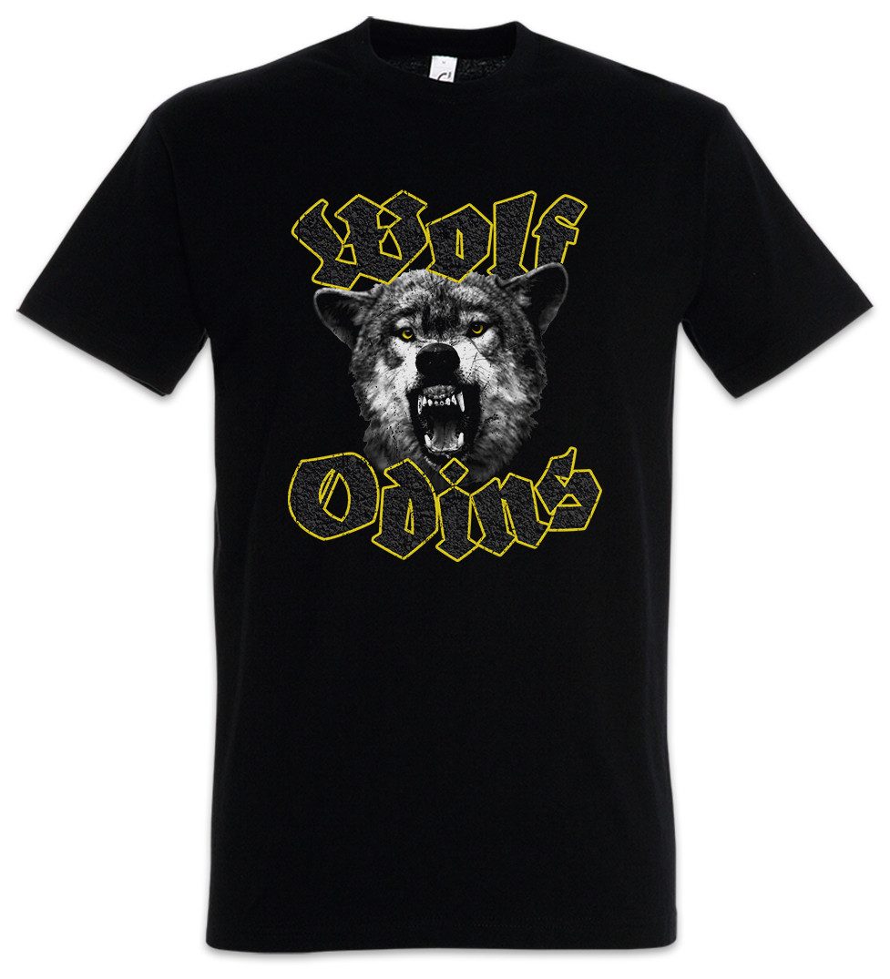 Urban Backwoods Print-Shirt Wolf Odins Herren T-Shirt Geri Freki Thor Odin Wikinger Vikings (1-tlg) Mjölnir Walhalla Midgard Asgard
