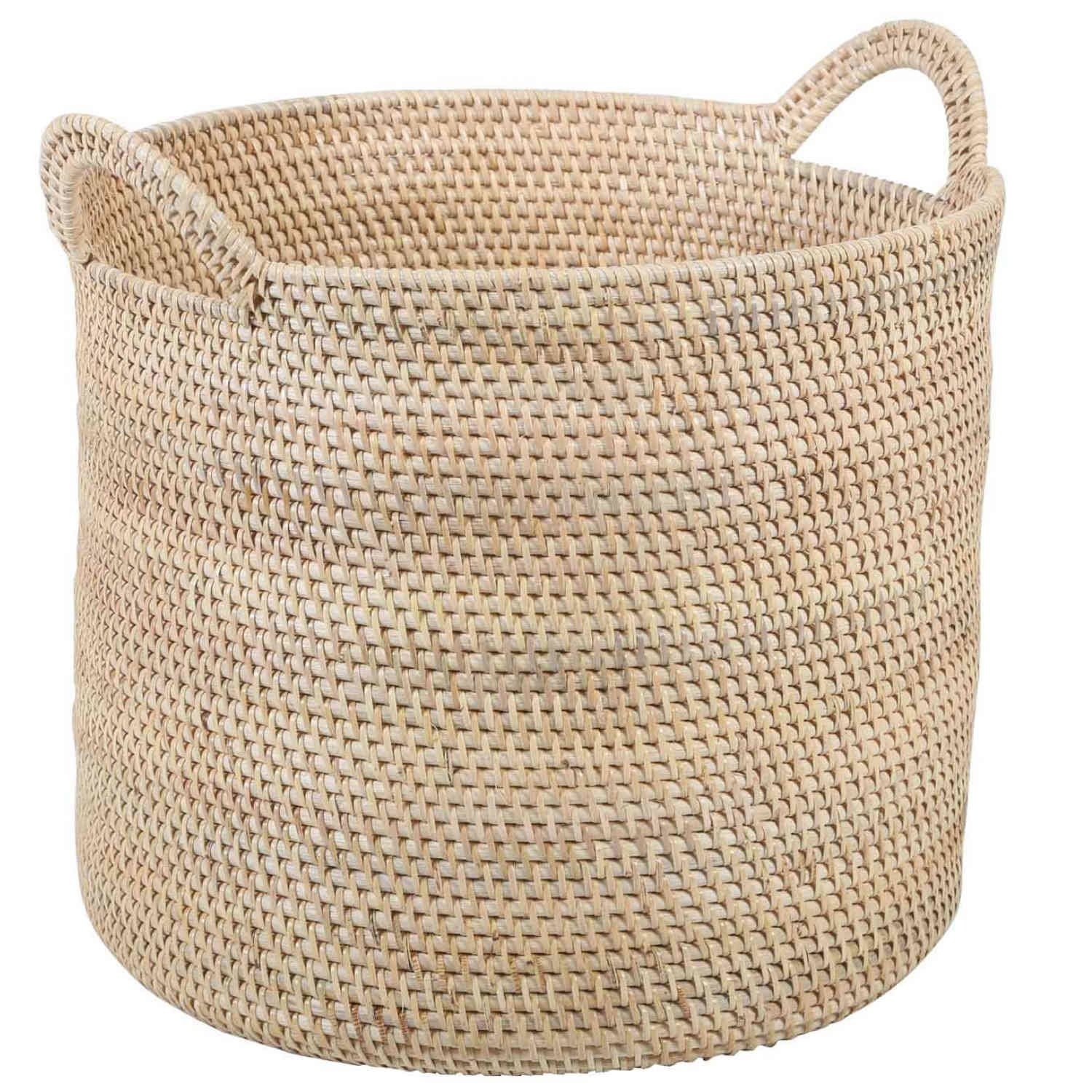 Casa Moro Flechtkorb Rattan Korb ELIE NATUR mit Henkel Weidenkorb (Obstkorb günstig online kaufen