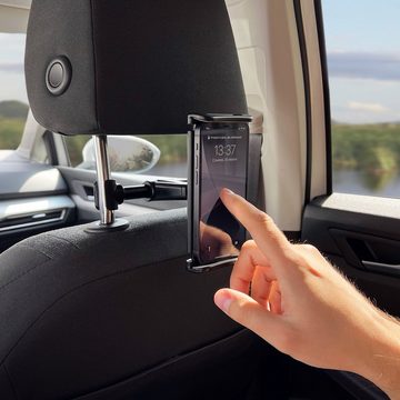 Wozinsky 2-in-1-Handyhalterung für die Kopfstütze KFZ-Halterung schwarz Smartphone-Halterung