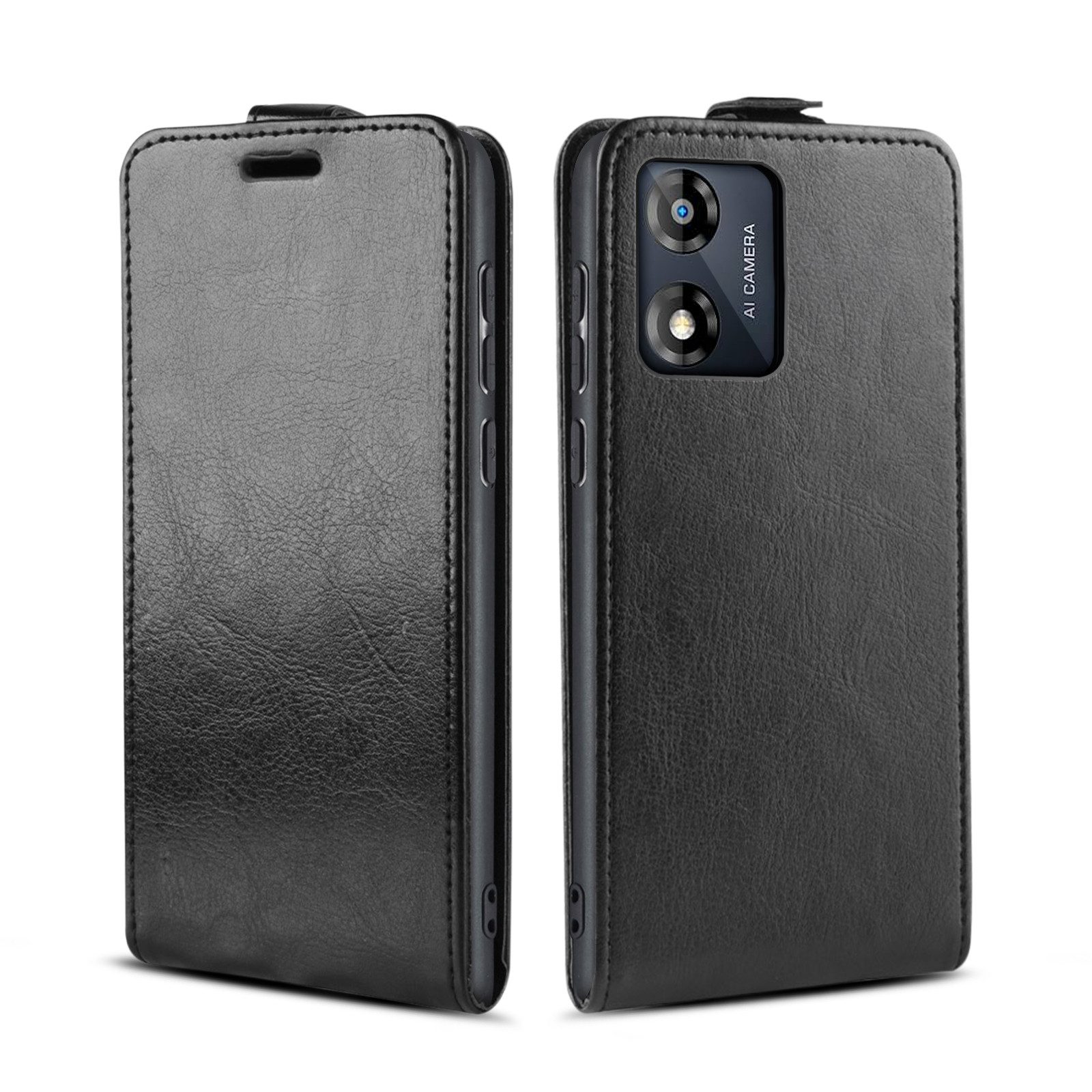 Tec-Expert Handyhülle Klapp Hülle für Motorola Moto E13 6.5 Zoll, 6.5", Tasche Klapphülle Case mit Kartenfach Fliphülle vertikal