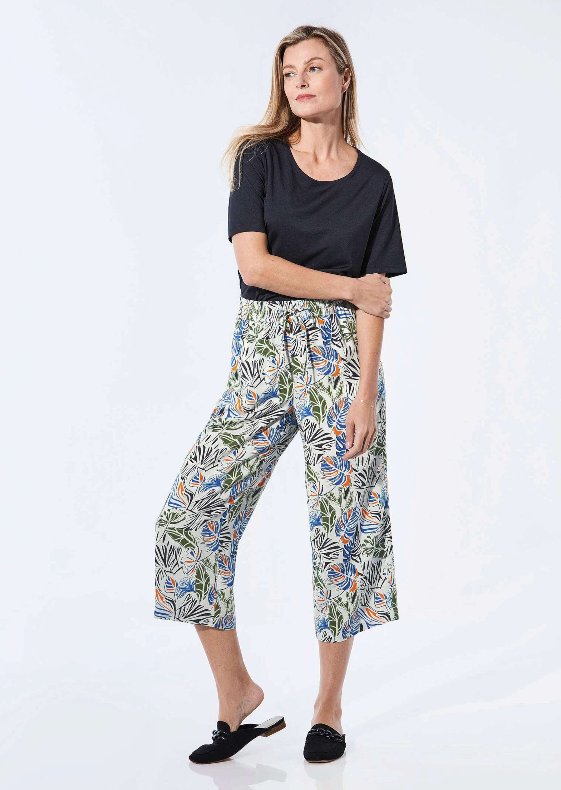 GOLDNER Schlupfhose Kurzgröße: Sommerliche Druckhose günstig online kaufen