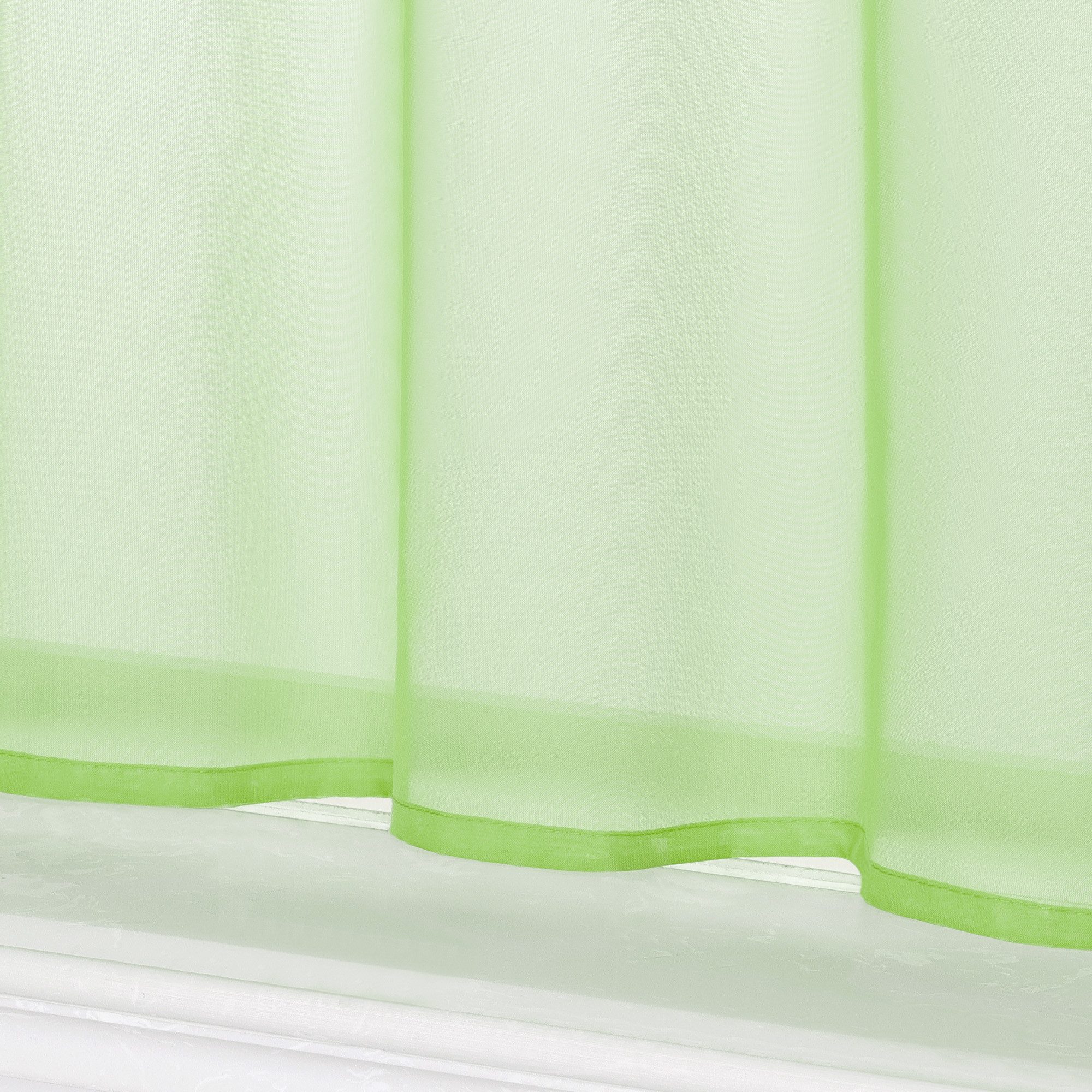 Delien Scheibengardine Eva, Schlaufen, Voile Uni Kurzstore Küche