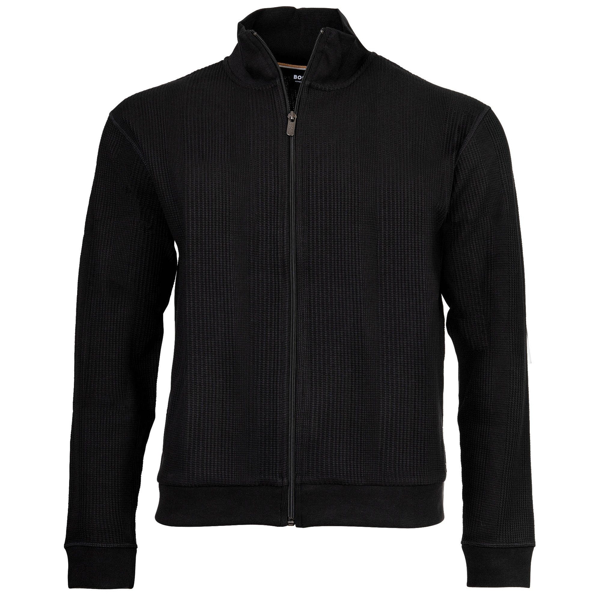 BOSS Sweatshirt Herren Sweatjacke Baumwolle Structure günstig online kaufen