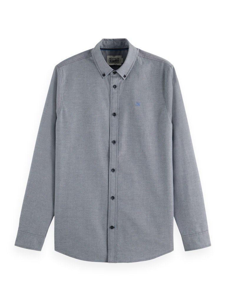 Scotch & Soda Langarmhemd Seasonal core - Solid regular-fit