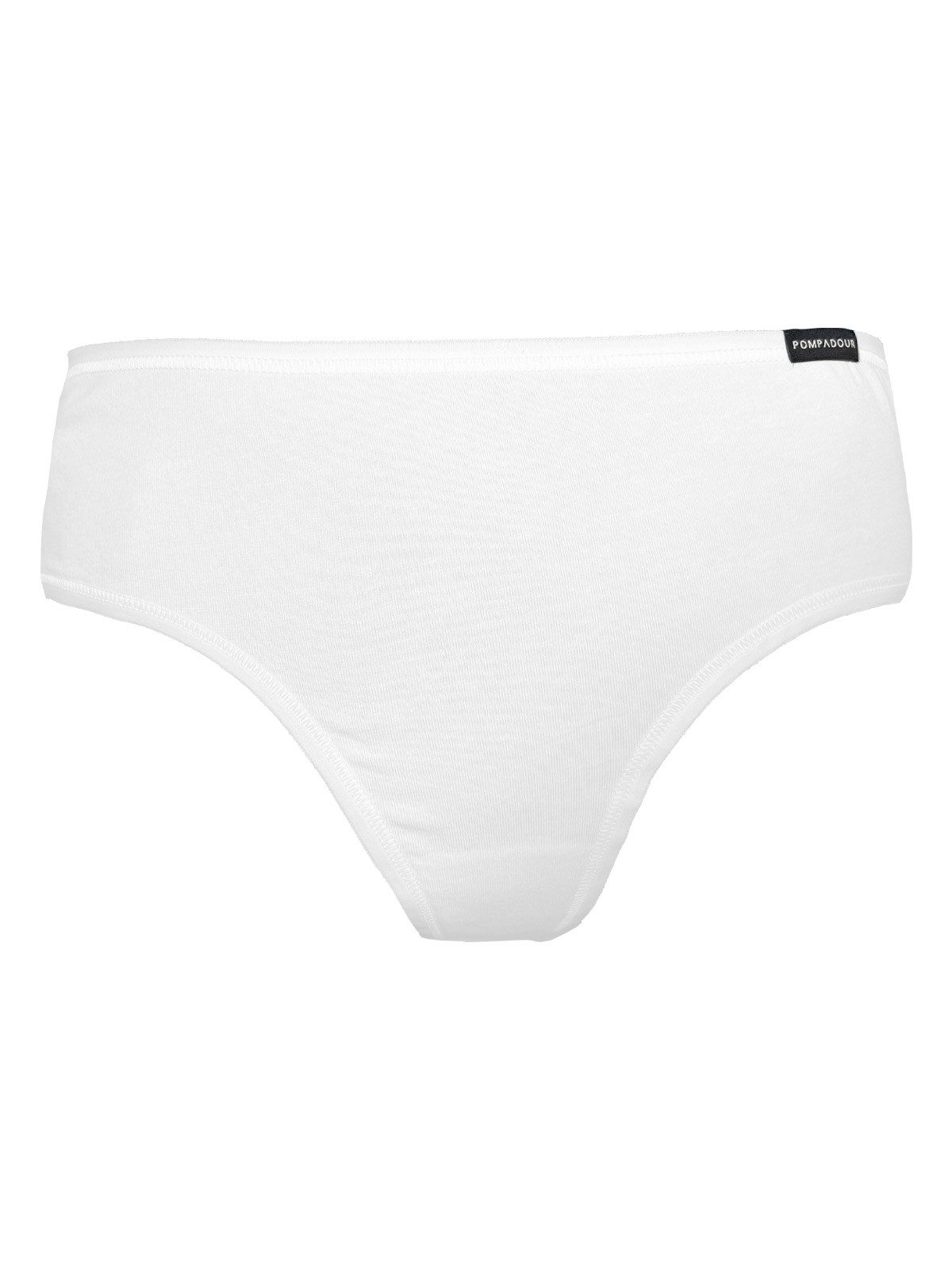 Pompadour Bikinislip 6er Pack Brasilian-Slip DUO (Packung, 6-St) gerundeter Beinausschnitt