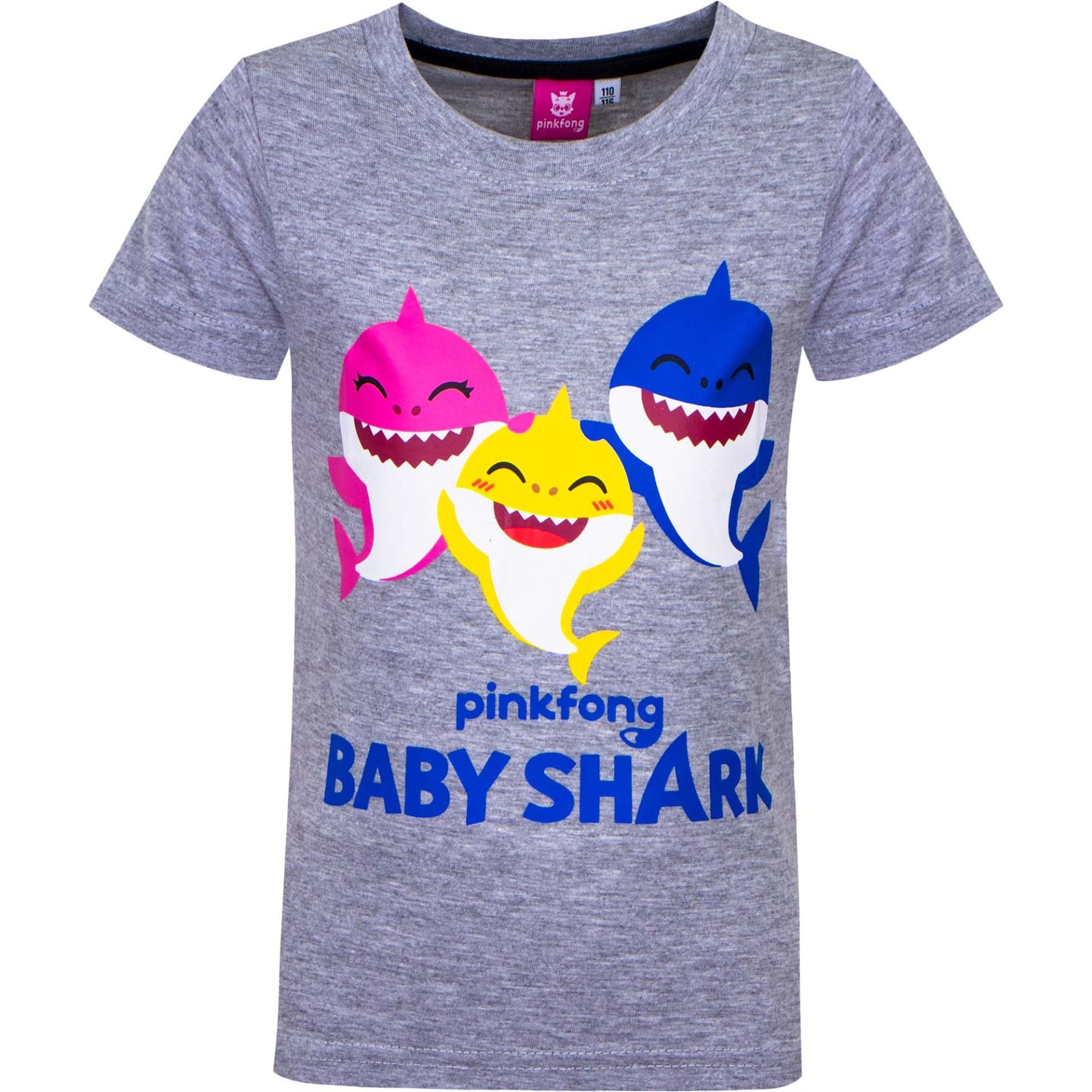 Baby Shark T-Shirt T-Shirt Baumwoll-Mix für Kinder