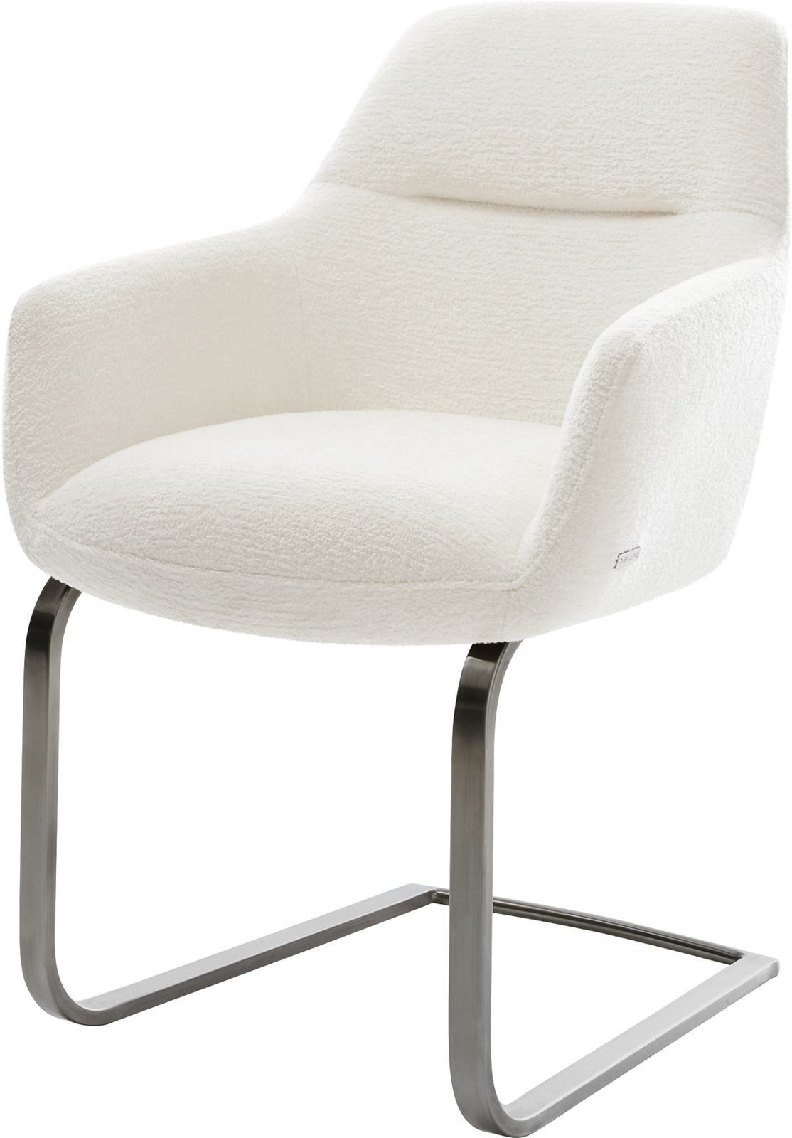 DELIFE Polsterstuhl Pejo-Flex, Freischwinger flach Graphit günstig online kaufen