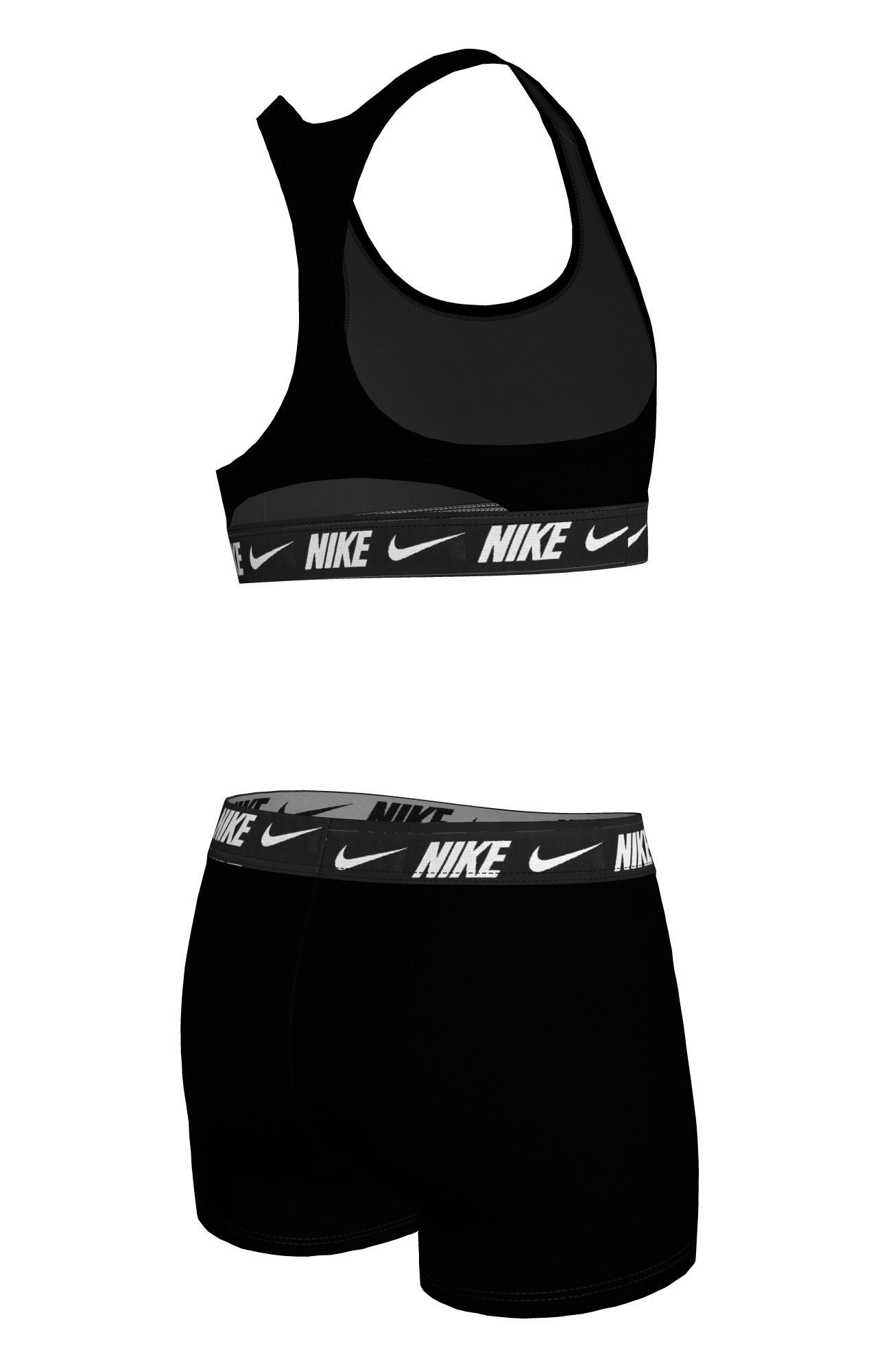 Nike Badeanzug RACERBACK BIKINI & S (2-St) sportlicher Stil, schnell trocknendes Material