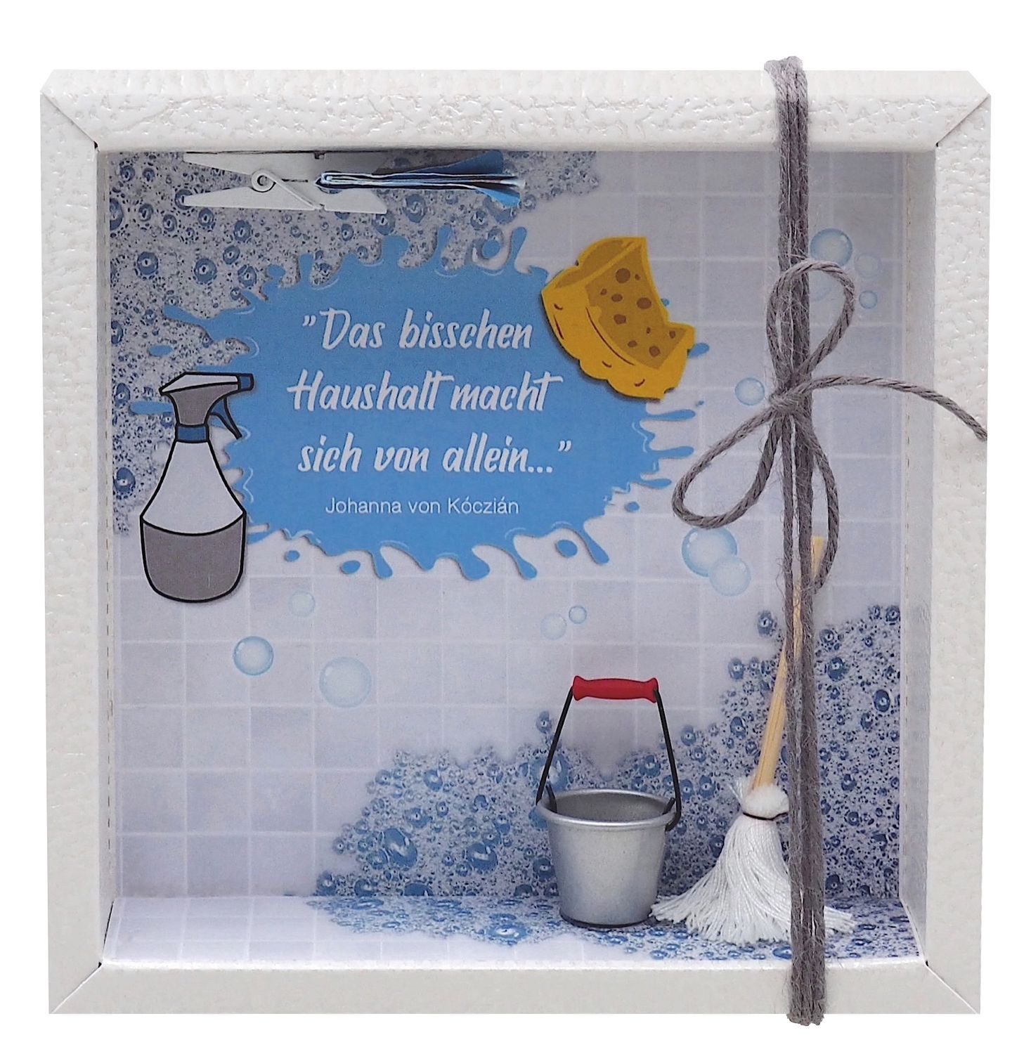 ZauberDeko Geschenkbox Geldgeschenk Haushaltshilfe Putzfrau Putzen Haushalt Reinigung