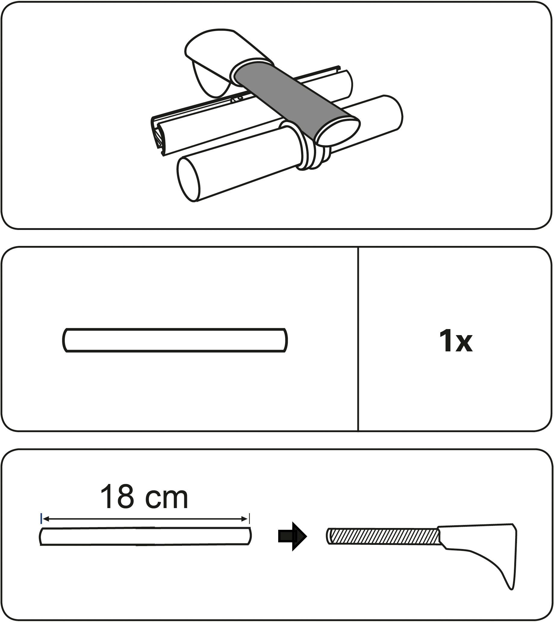 bronzefarben Universalträger, Chicago GARDINIA, Trägerverlängerung für Verlängerung (1-St), mm Einzelprogramm 20