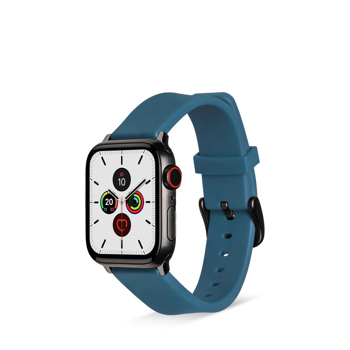 Artwizz Smartwatch-Armband WatchBand Silicone, Silikon Armband mit Adapter, Blau, Apple Watch Ultra / 2 (49mm), 9-7 (45mm), 6-4 & SE (44mm), 3-1 (42mm)