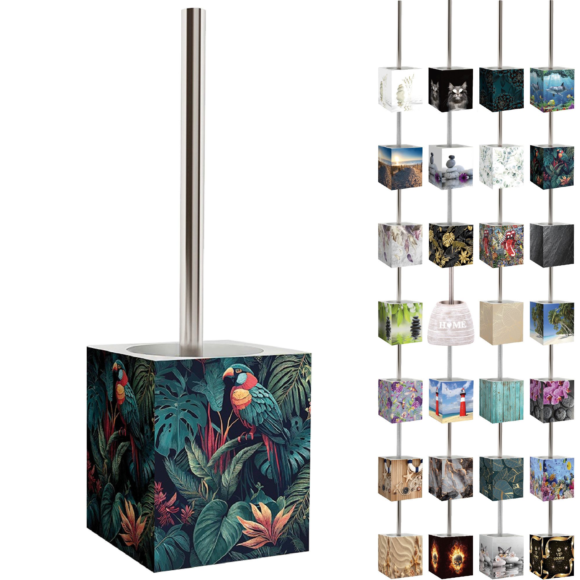 Sanilo WC-Reinigungsbürste mit Motiv, viele schöne WC Bürsten zur Auswahl, Klobürste mit auswechselbarem Bürstenkopf, modern & stylish