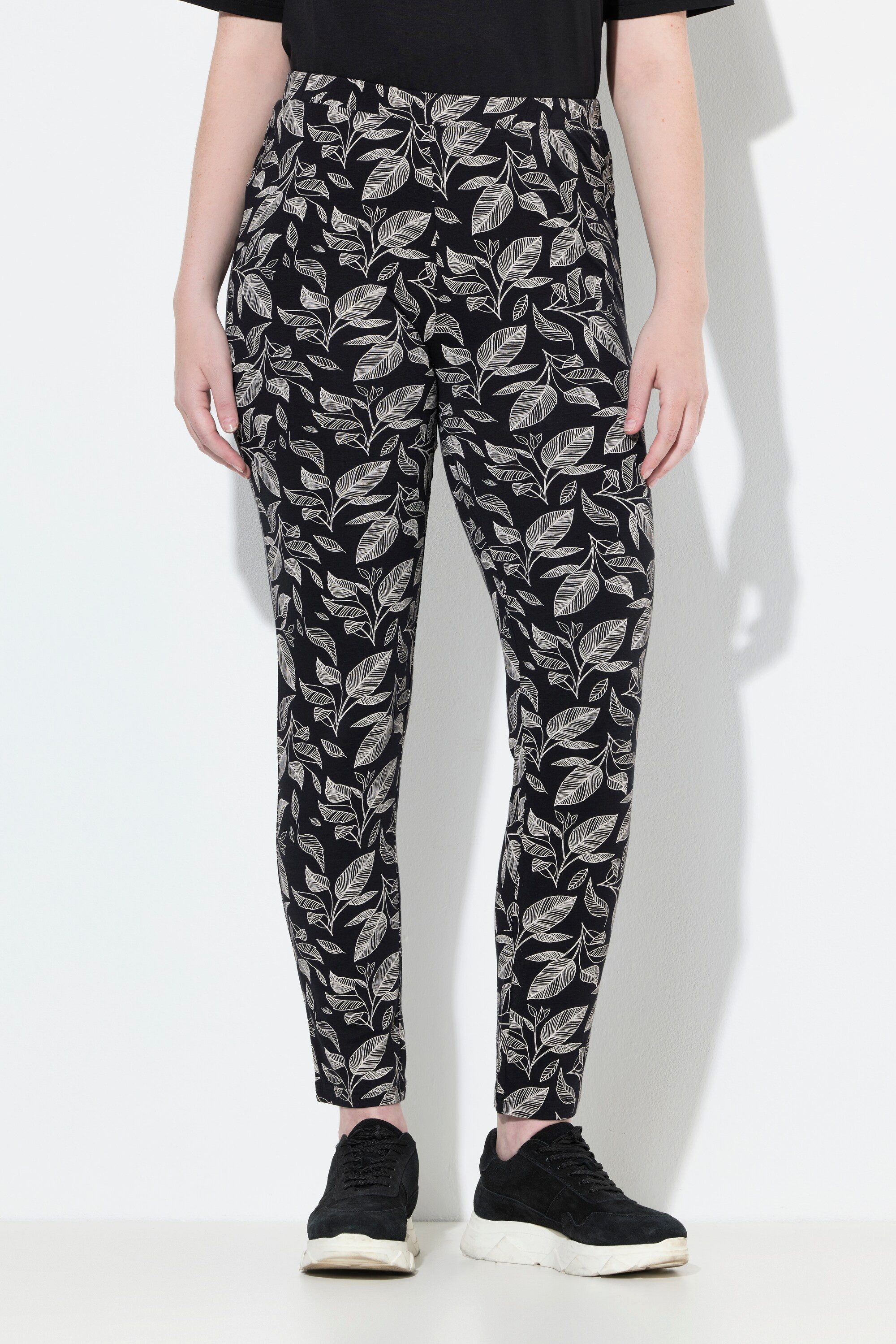 Ulla Popken Leggings Leggings Blätter Elastikbund günstig online kaufen