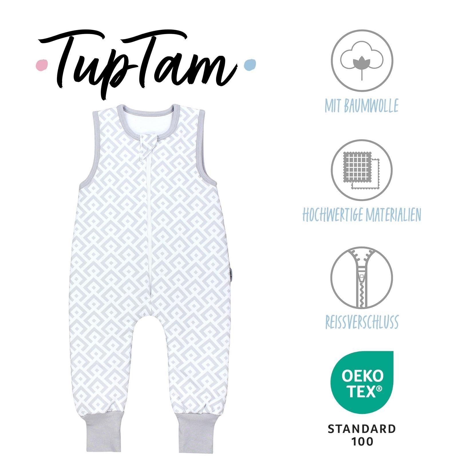TupTam Babyschlafsack Schlafsack mit Beinen ohne Ärmel 2.5 TOG Ganzjahr – Bild 2 von 5