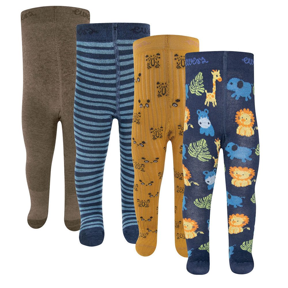 Ewers Strumpfhose Strumpfhose Sonderposten 4er Pack Jungen (4 St. 4er-Pack) 80% Baumwolle, 17% Polyamid, 3% Elasthan