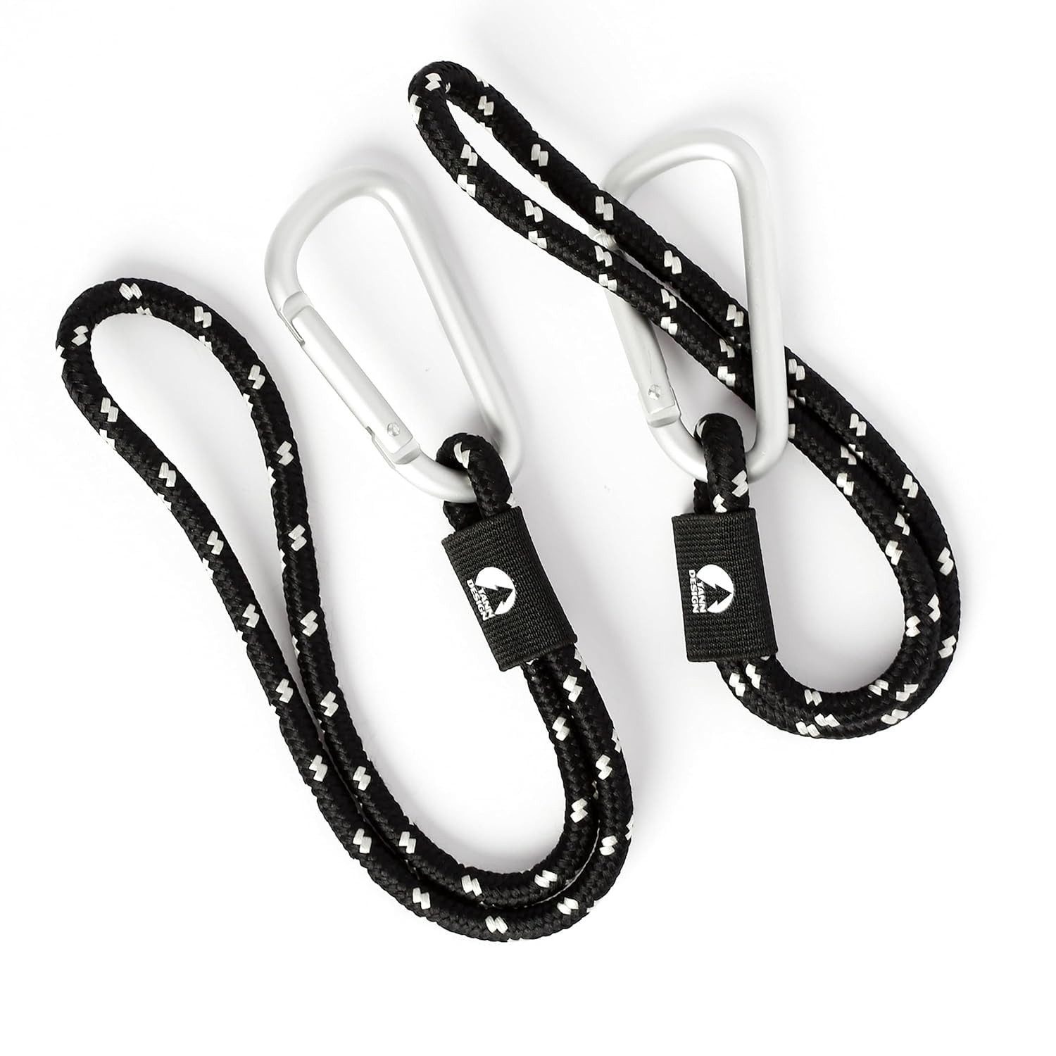 Kinderwagen-Adapter 2x Kinderwagen-Haken Karabiner für Wickeltasche Wickelrucksack Schwarz
