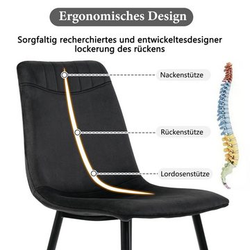 REDOM Essgruppe Esstisch mit 4 Stühlen Set, (Modernes Tisch- und Stuhlset, Marmor gemusterter Esstisch, 5-tlg., Klassische und elegante Stühle), Esstisch mit 4 Stühlen Set Küchen Tisch Esszimmerstuhl