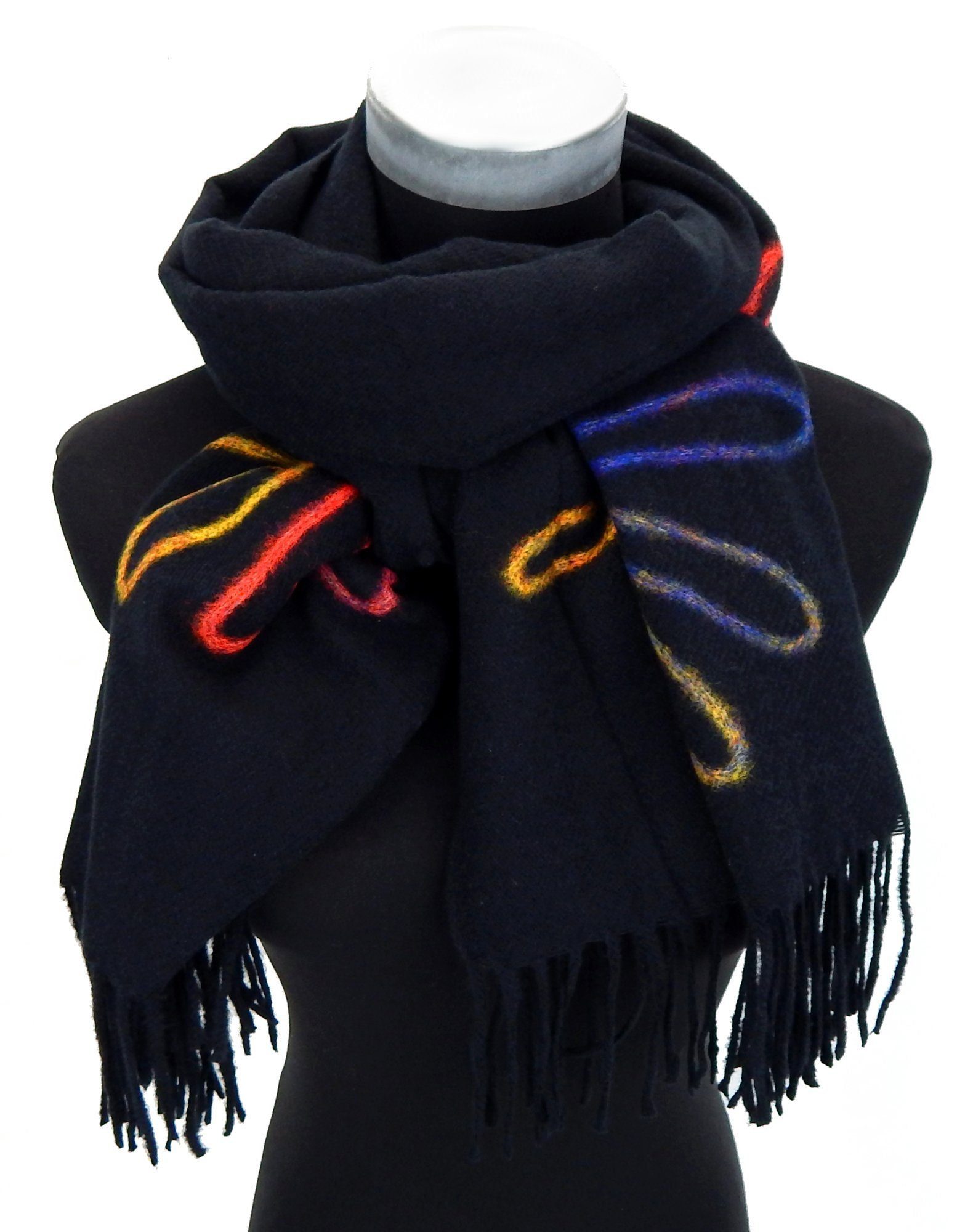 Ella Jonte Modeschal, Herbst Winterschal mit eingewebten Blumen-Motiv günstig online kaufen